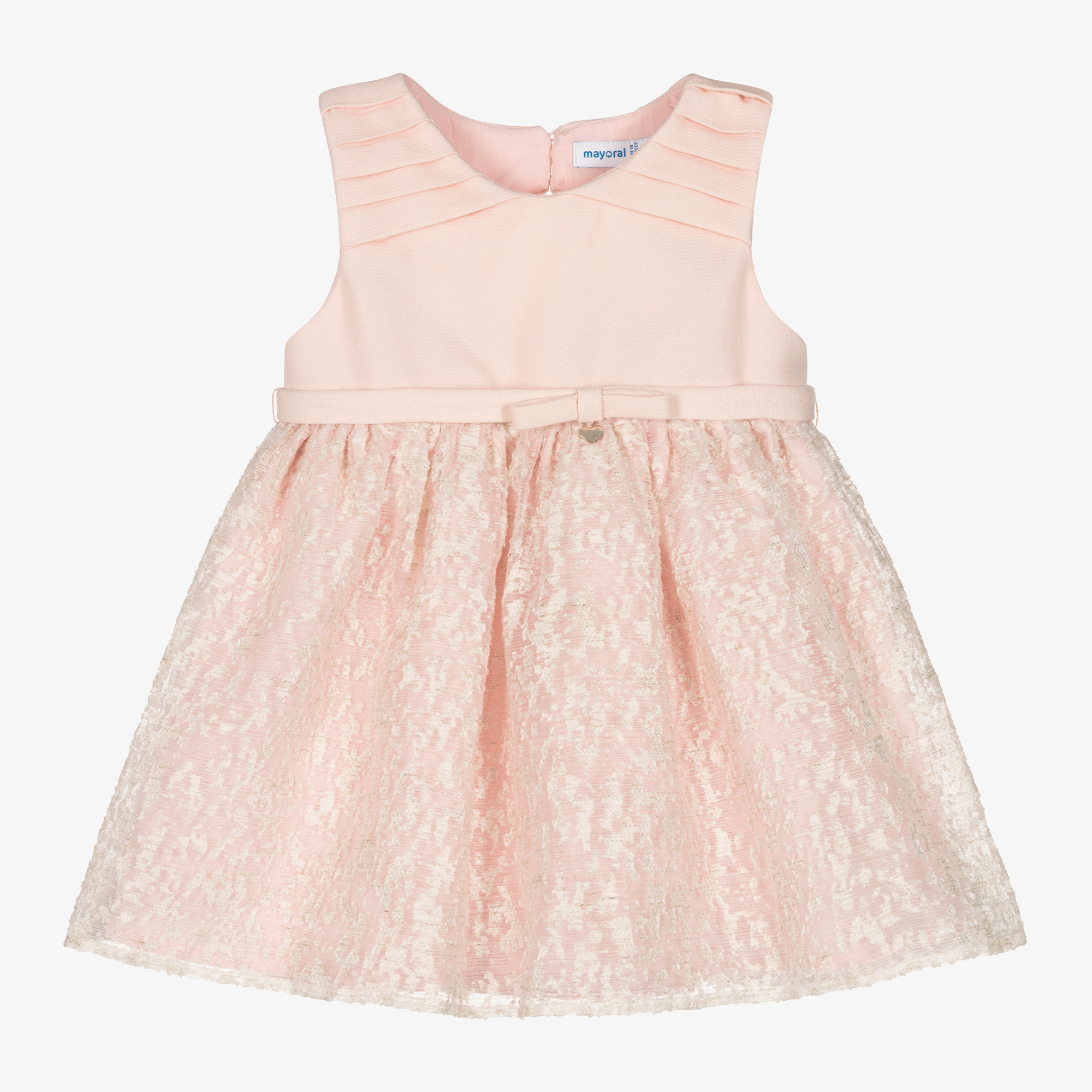 open lace back dress Mayoral Floral Summer Dress