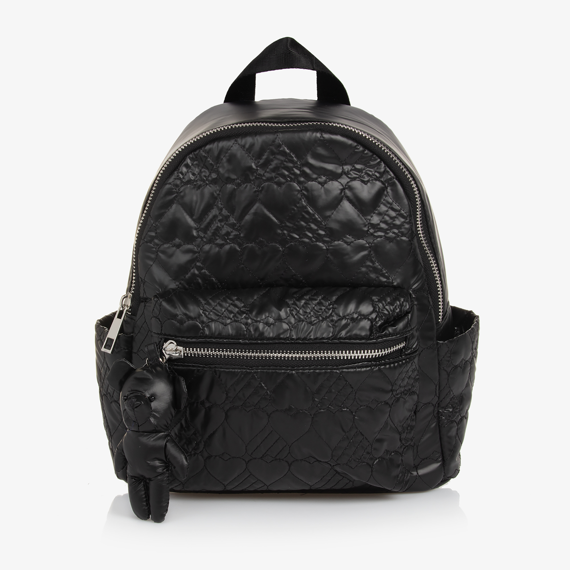Mayoral - Girls Quilted Heart Backpack in Black  display picture 2