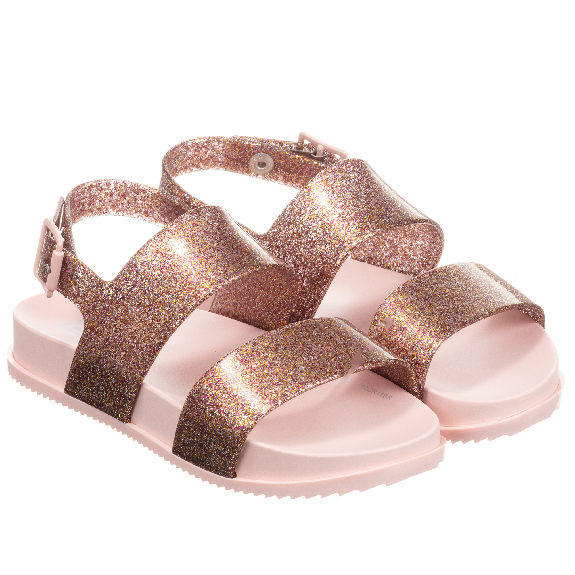 sparkly jelly slides