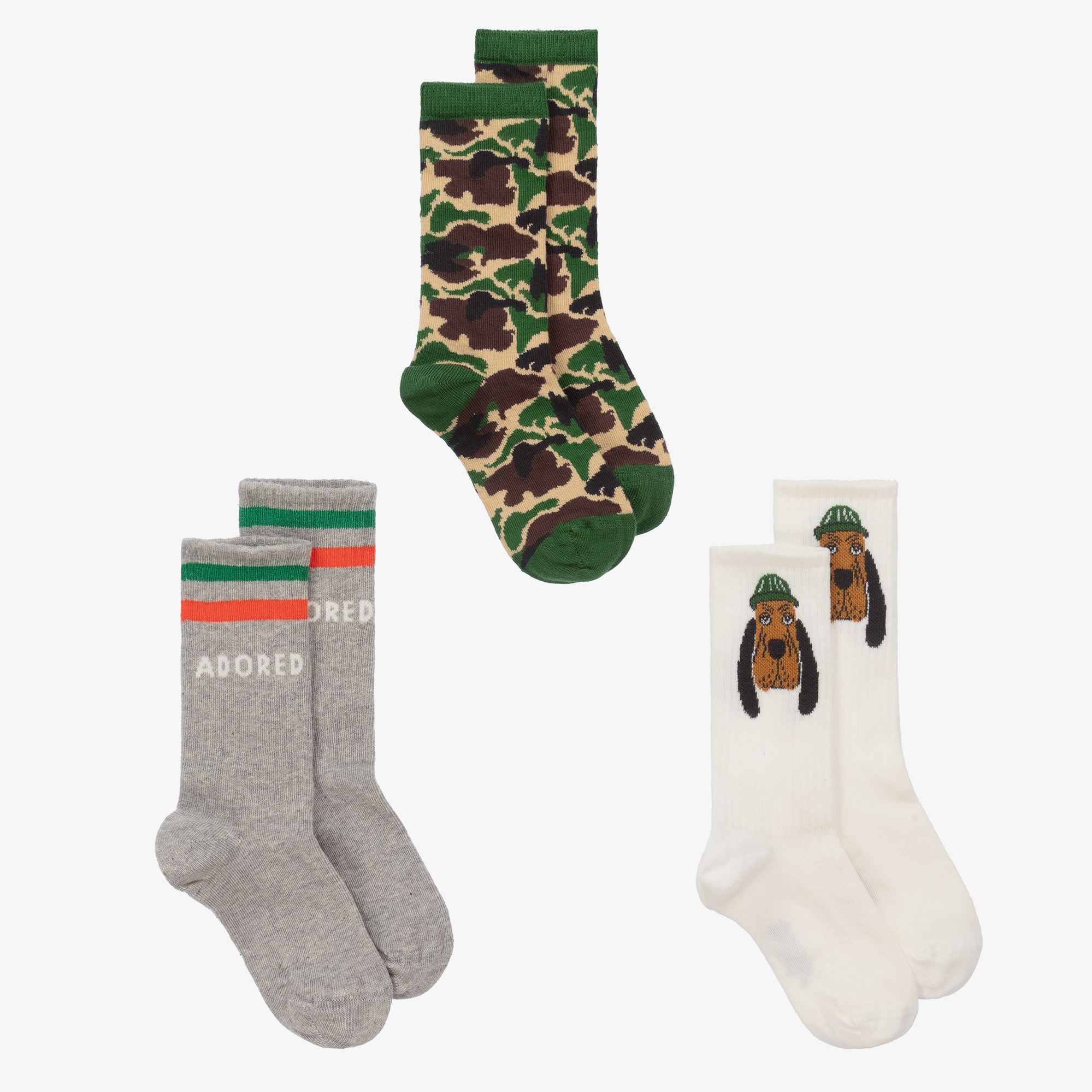 MINI RODINI 3-PACK STRIPE SOCKS