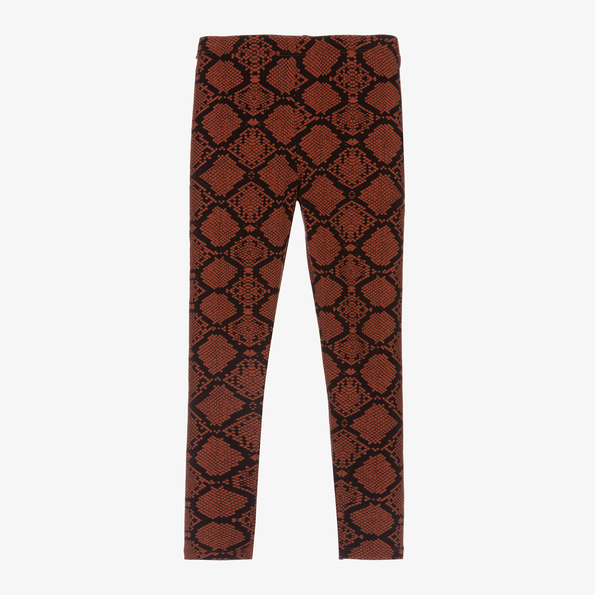 Mini Rodini - Girls Brown Snake Leggings