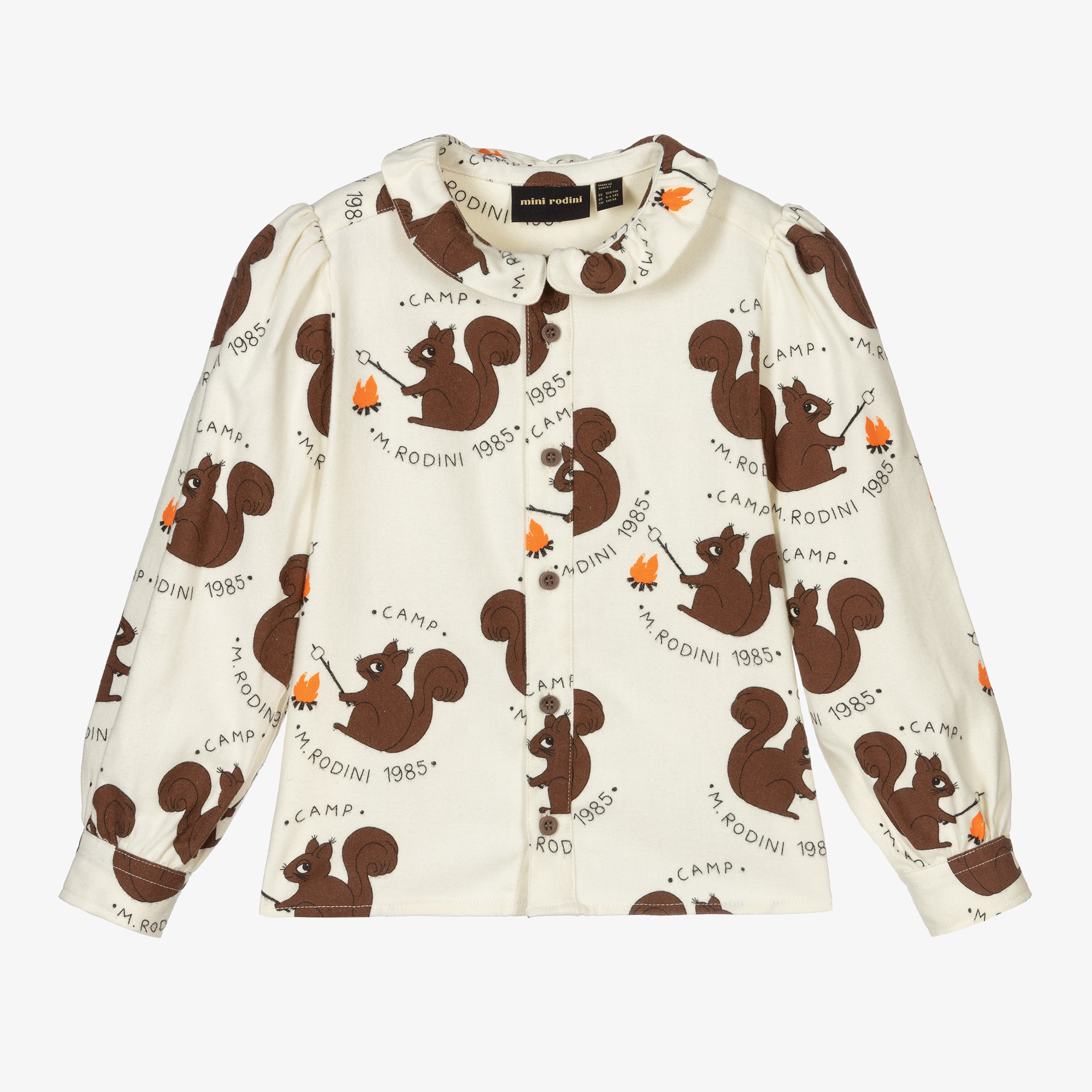 Mini Rodini - Girls Ivory Camp Flannel 