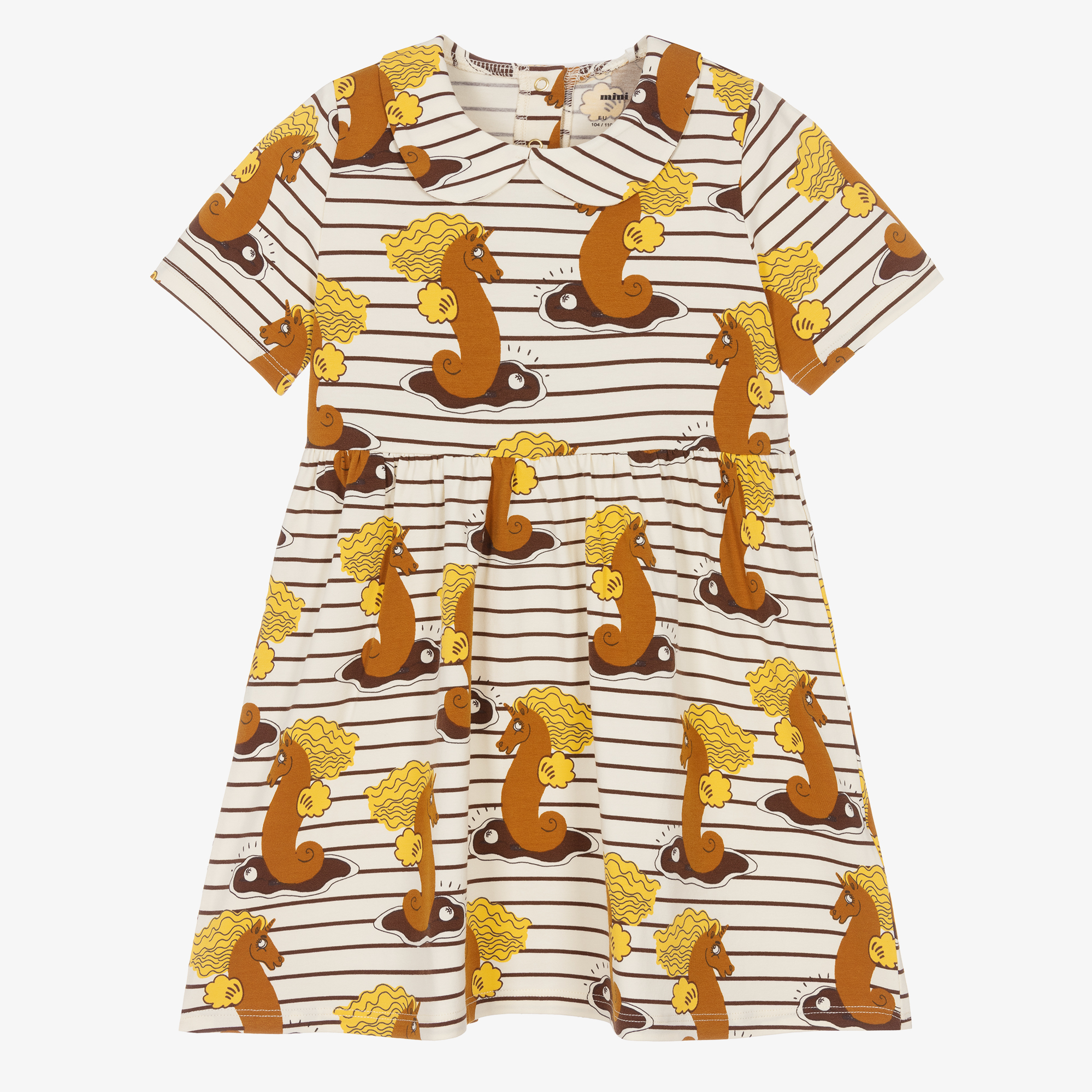 knee length dresses for ladies Mini Rodini Horse Shirt Dress, Size 5  To The Moon Kids