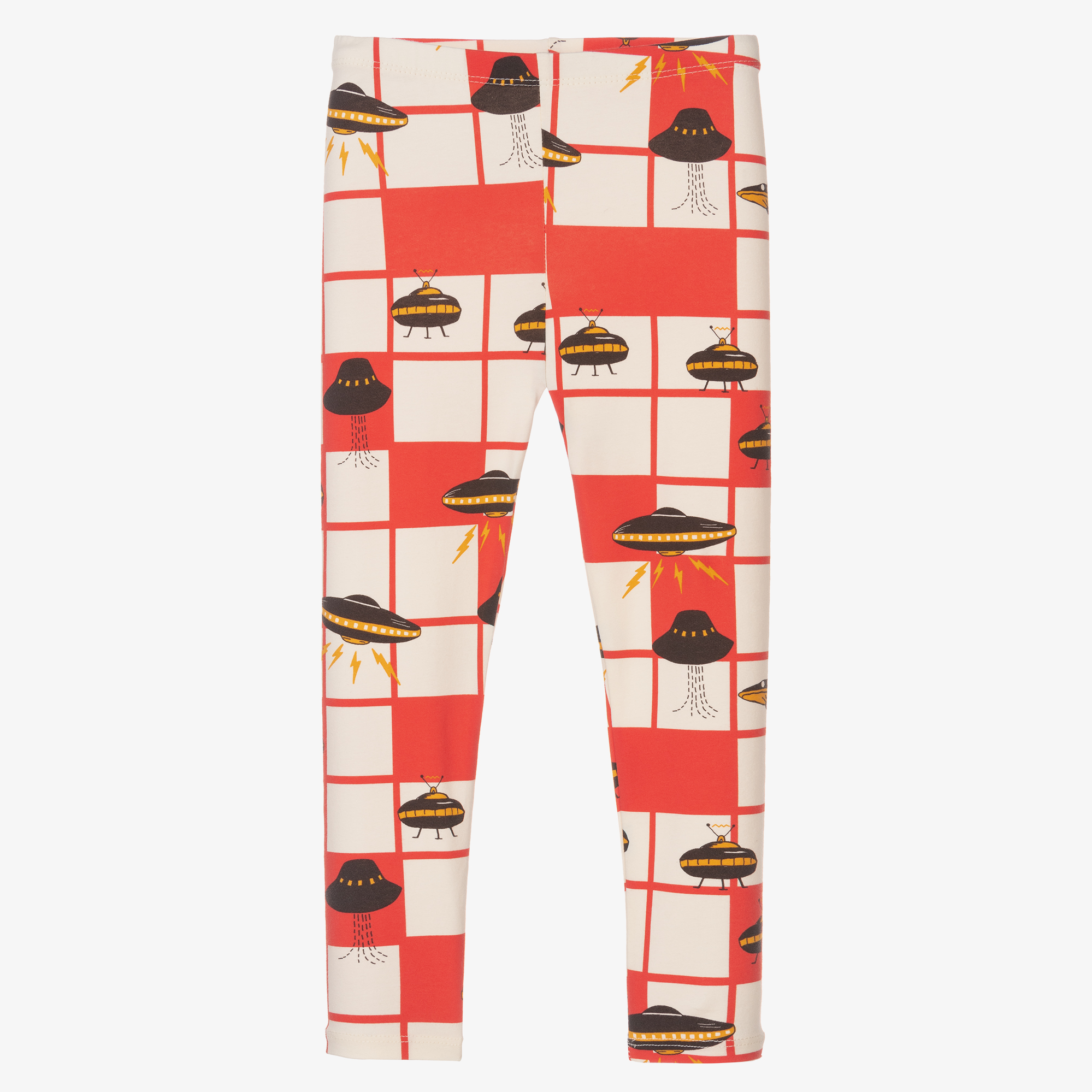 Mini Rodini UFO LEGGINGS red Mini Rodini UFO LEGGINGS red