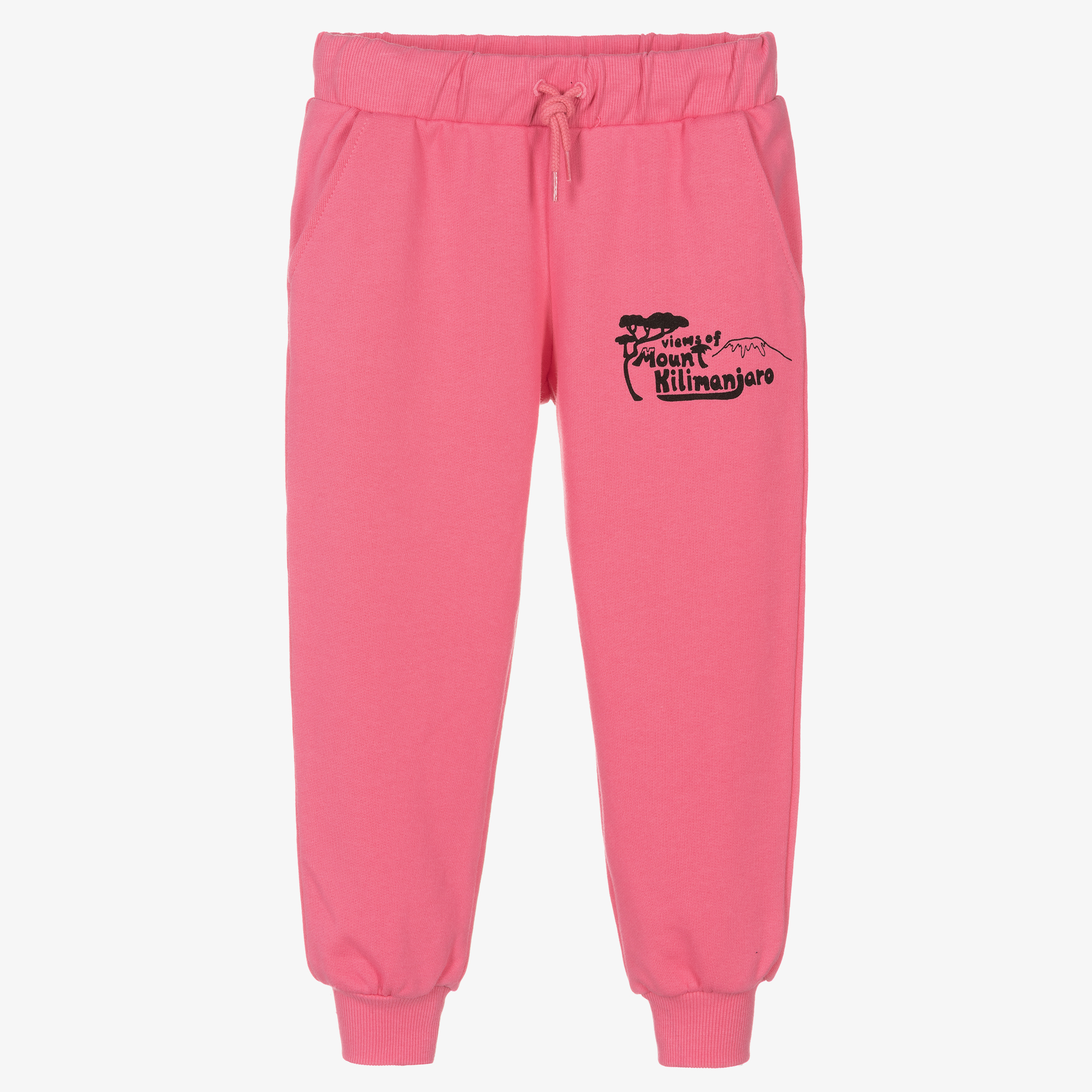 Mini Rodini Pink Ribbed Leggings main image 0