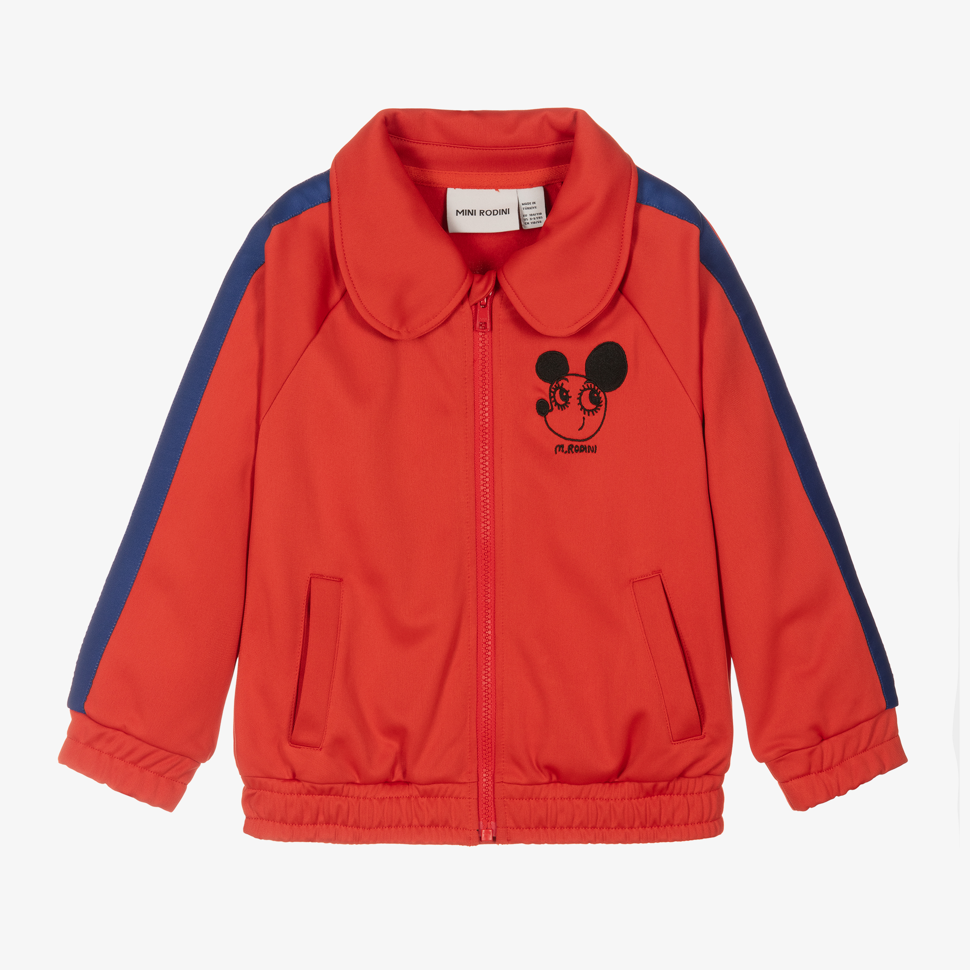 Mini Rodini - Red Ritzratz Zip-Up Top | Childrensalon Outlet