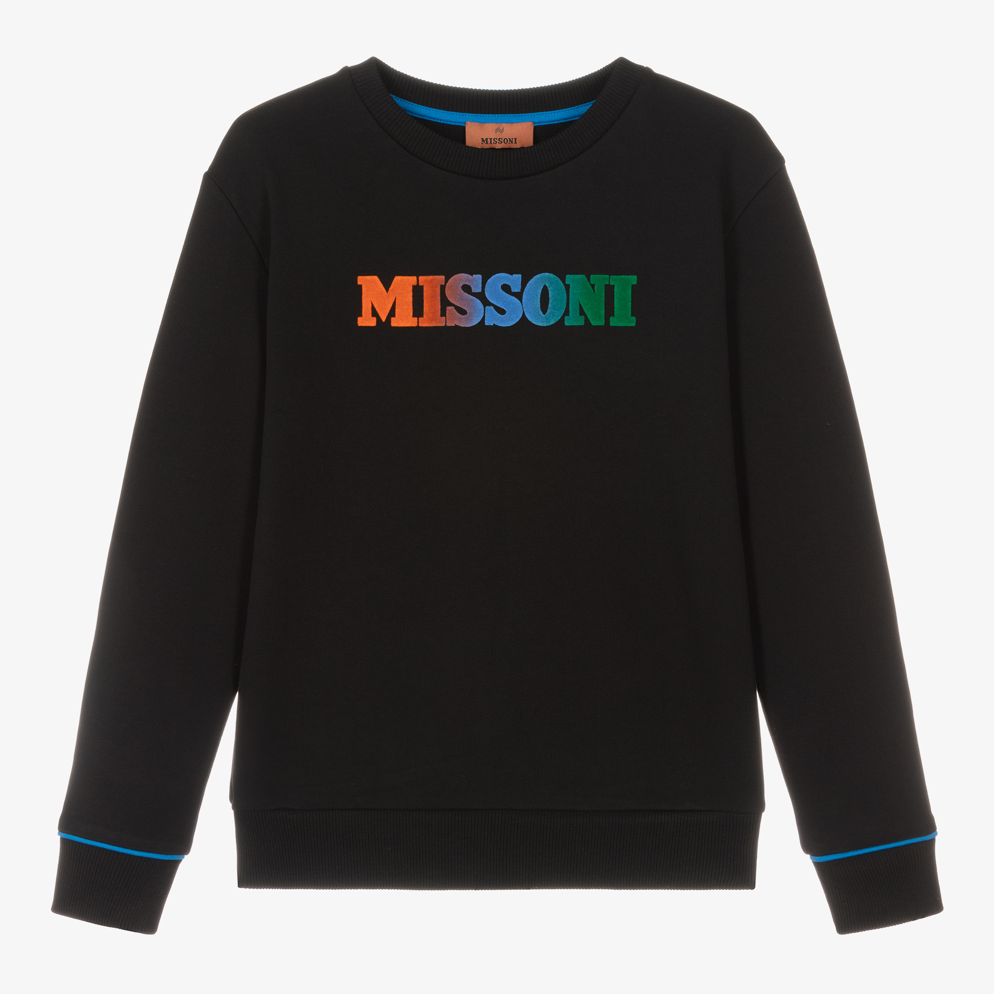 MISSONI BLACK コットン スウェット Zig zag cotton crewneck sweatshirt
