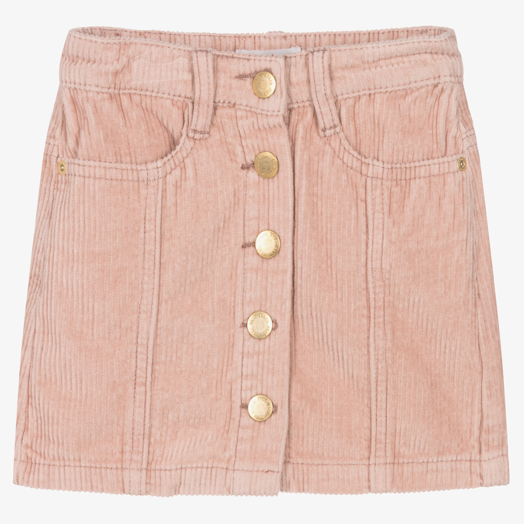 Pink corduroy skirt top