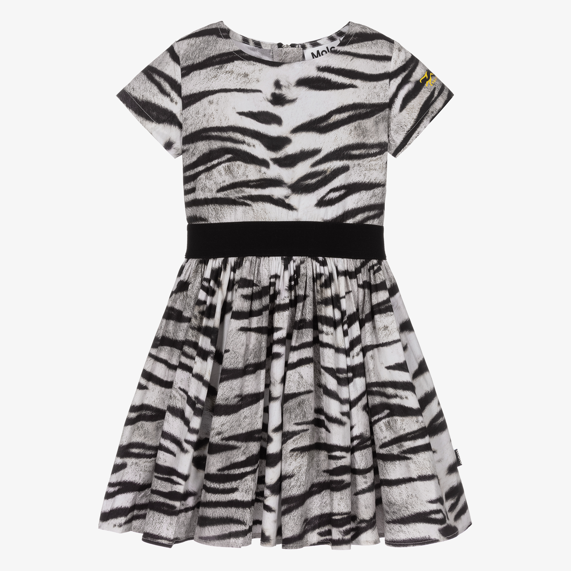 White tiger print dress new arrivals