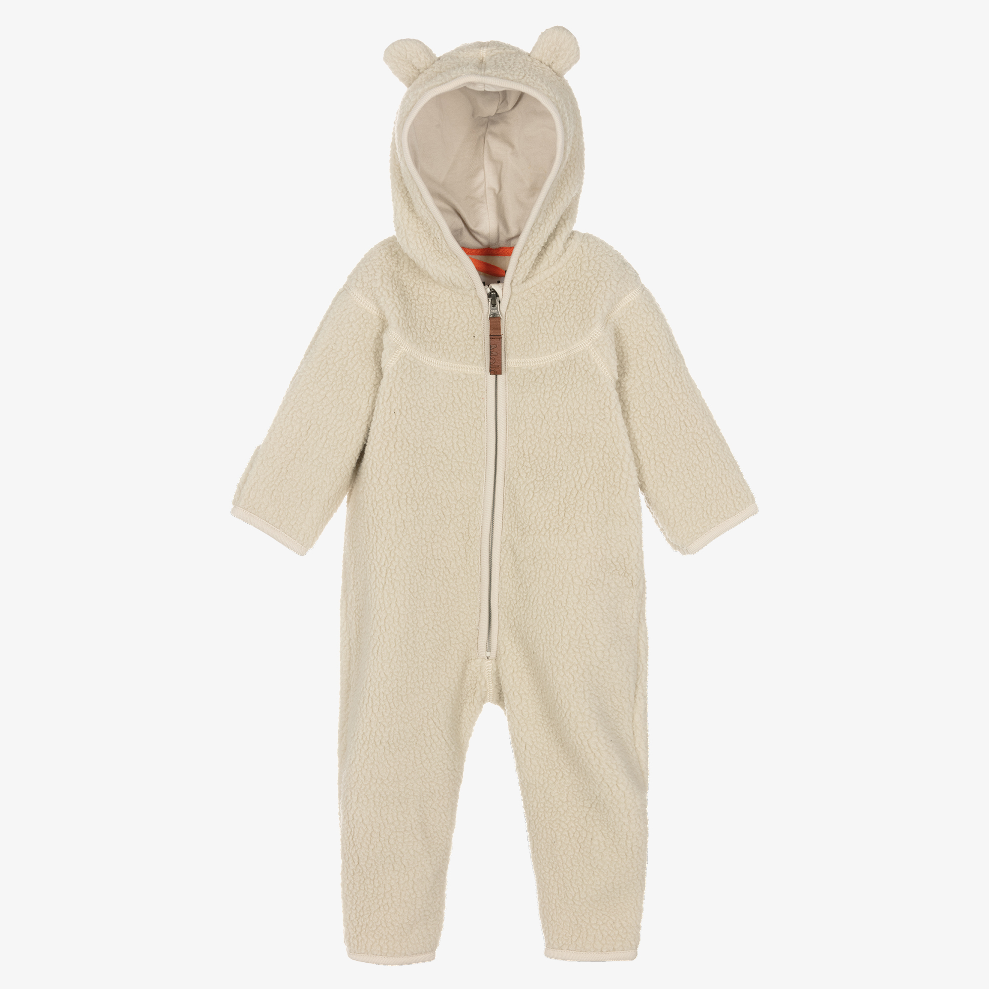 Molo Ivory Teddy Fleece Pramsuit