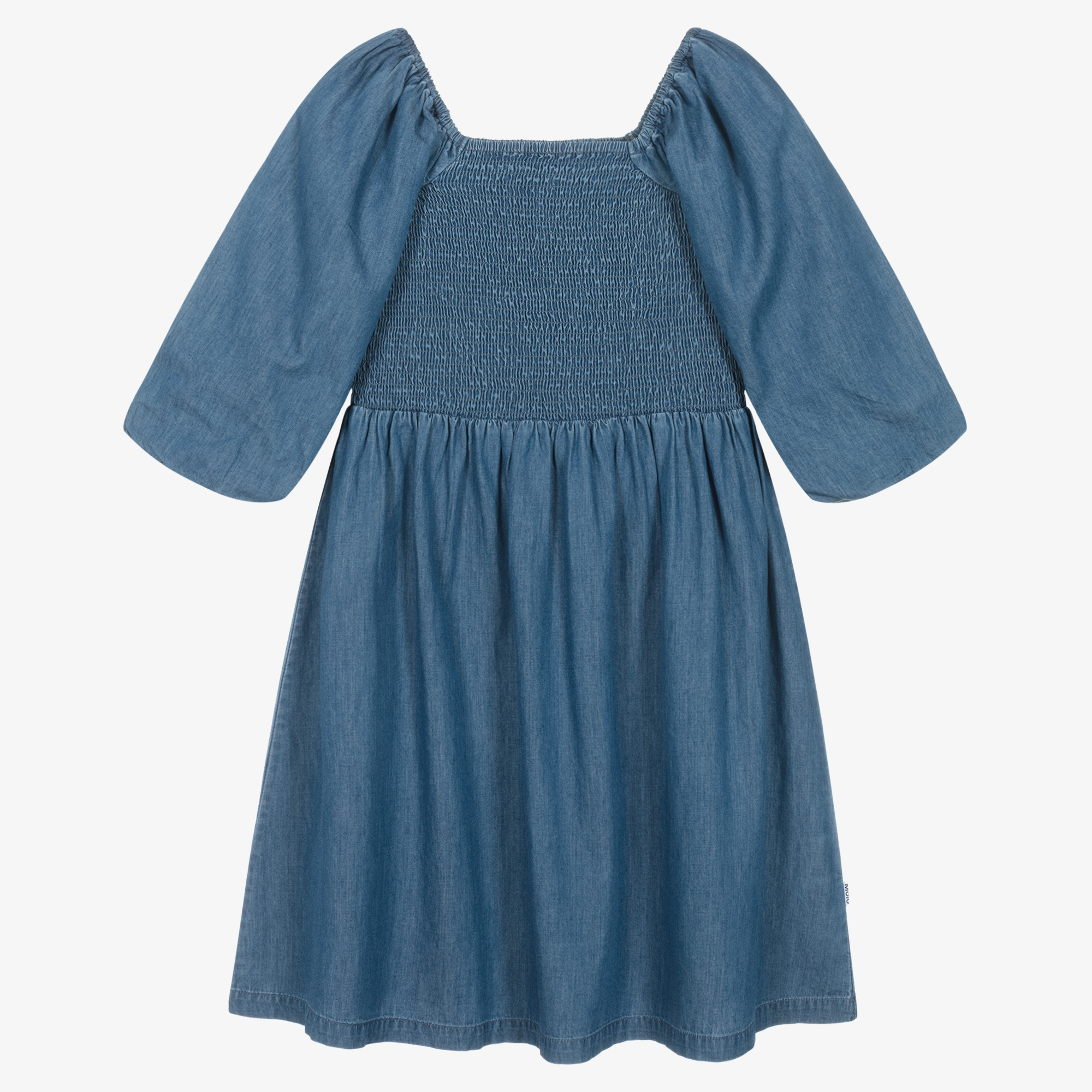 molo denim dress Molo Teen Girls Blue Chambray Dress