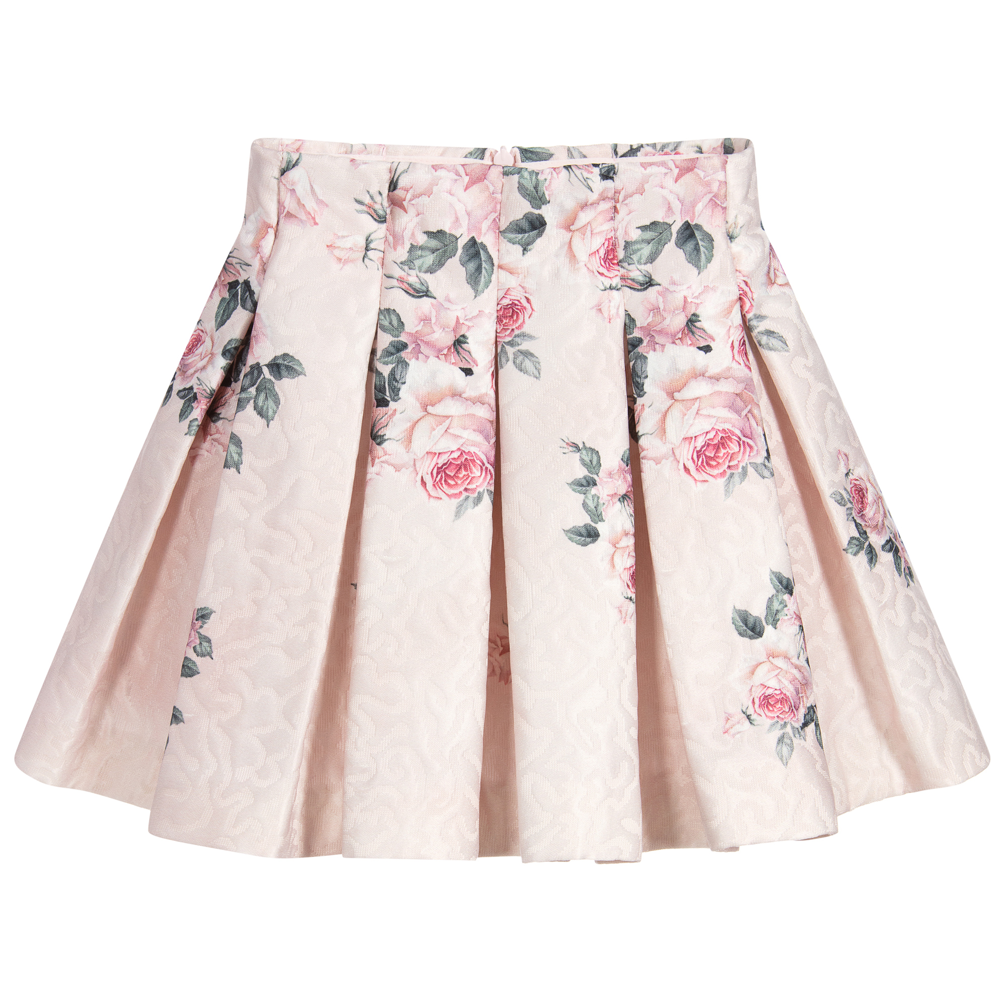 pink jacquard skirt