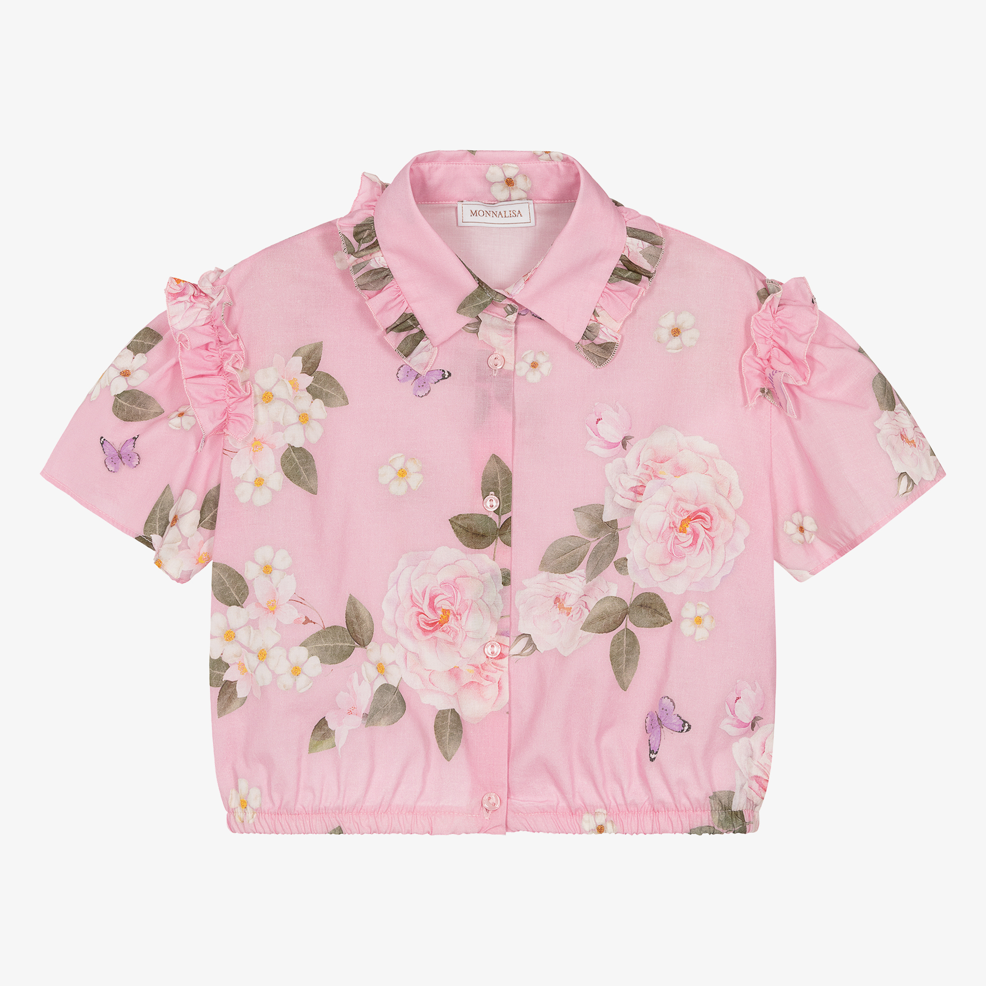 Monnalisa pink blouse on sale