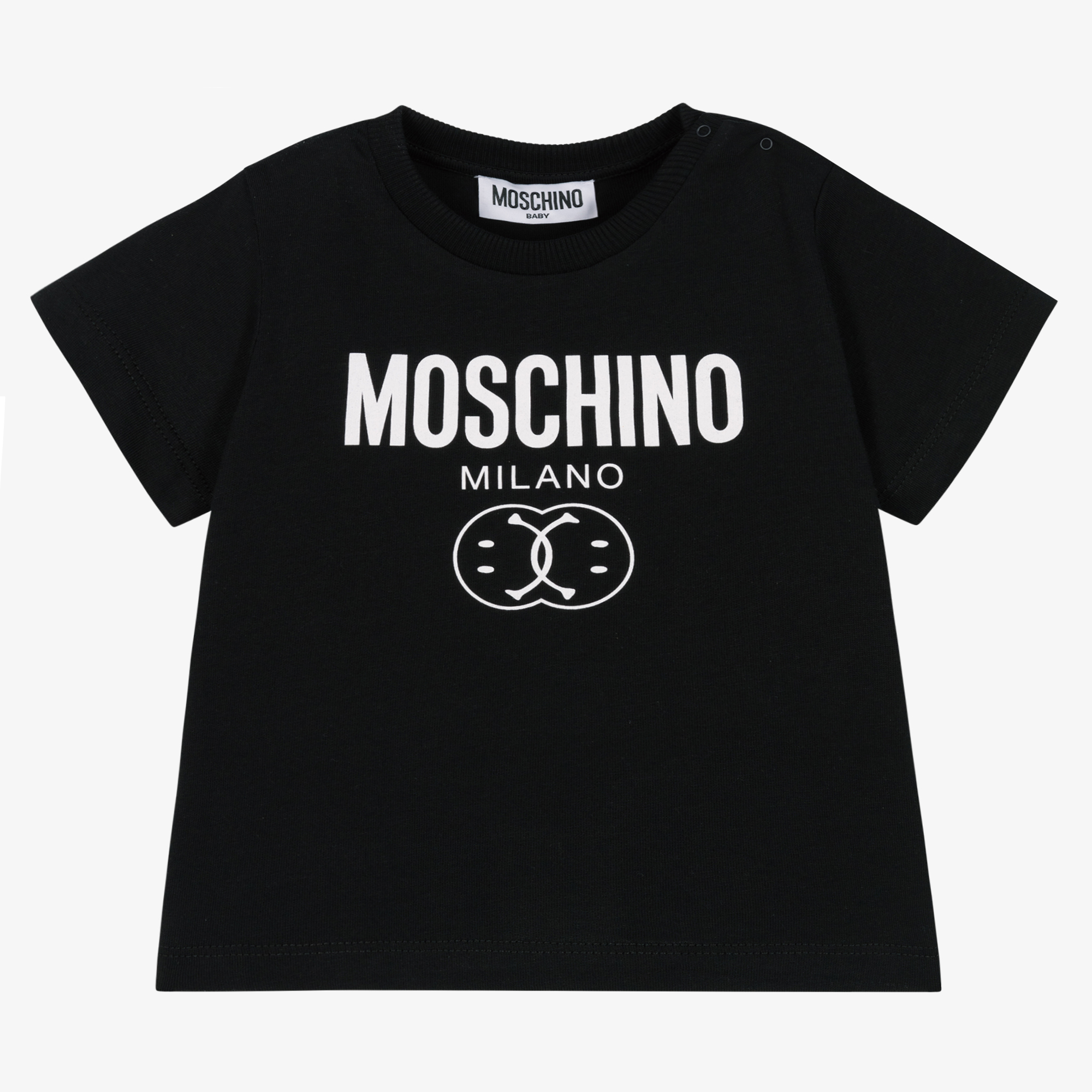 【MOSCHINO】Double-smile short-sleeved T-shirt/全国送料込み MOSCHINO White Double Smiley T-Shirt | eBay