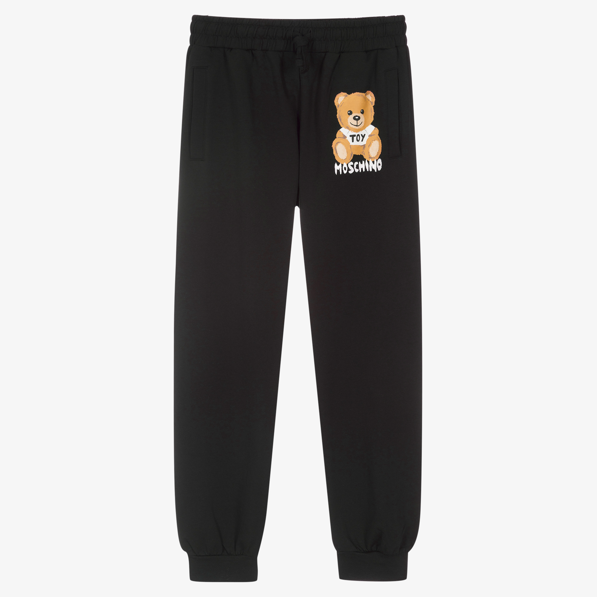 Moschino Kid-Teen - Teen Black Cotton Logo Joggers