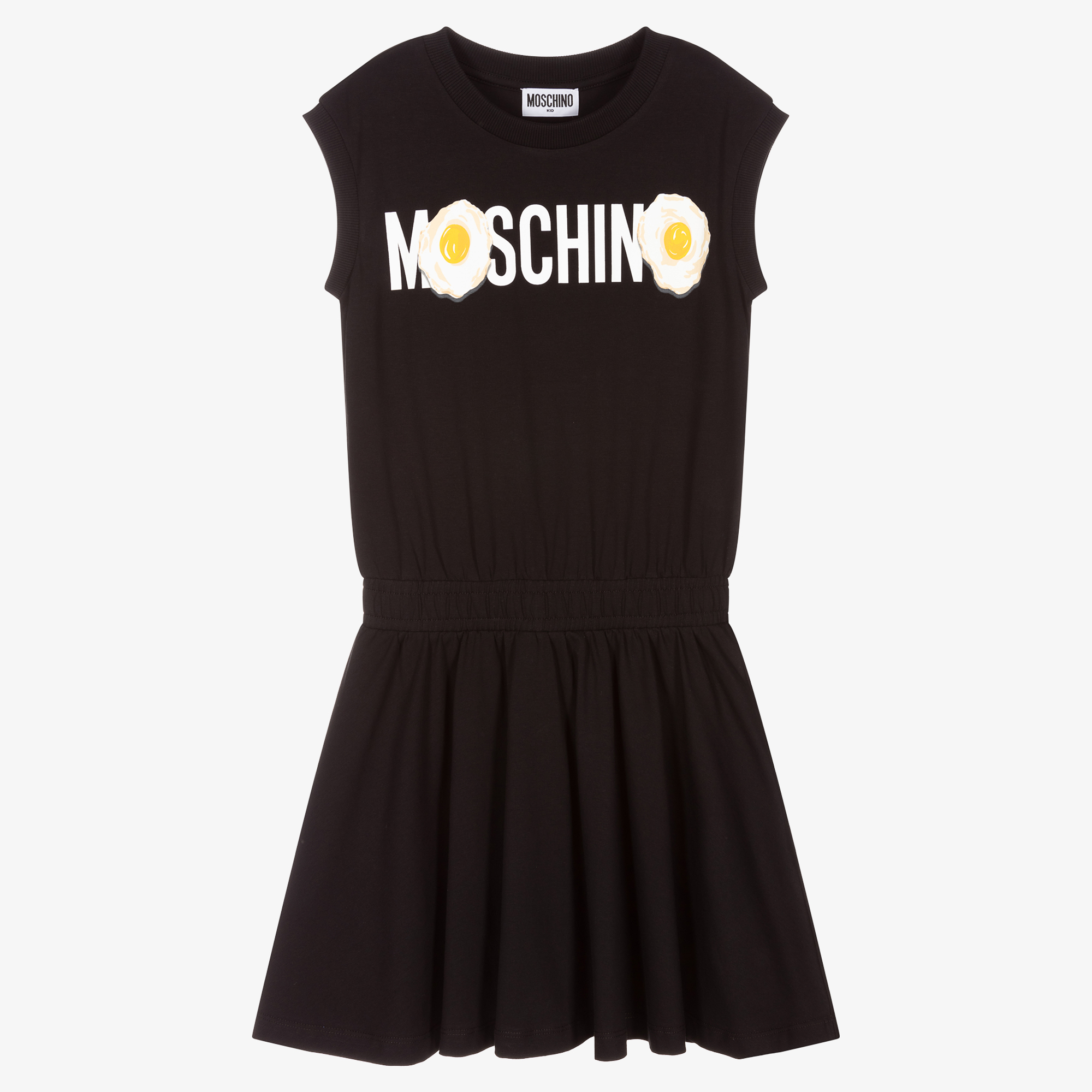 Moschino Kid-Teen - Teen Black Egg Logo Dress