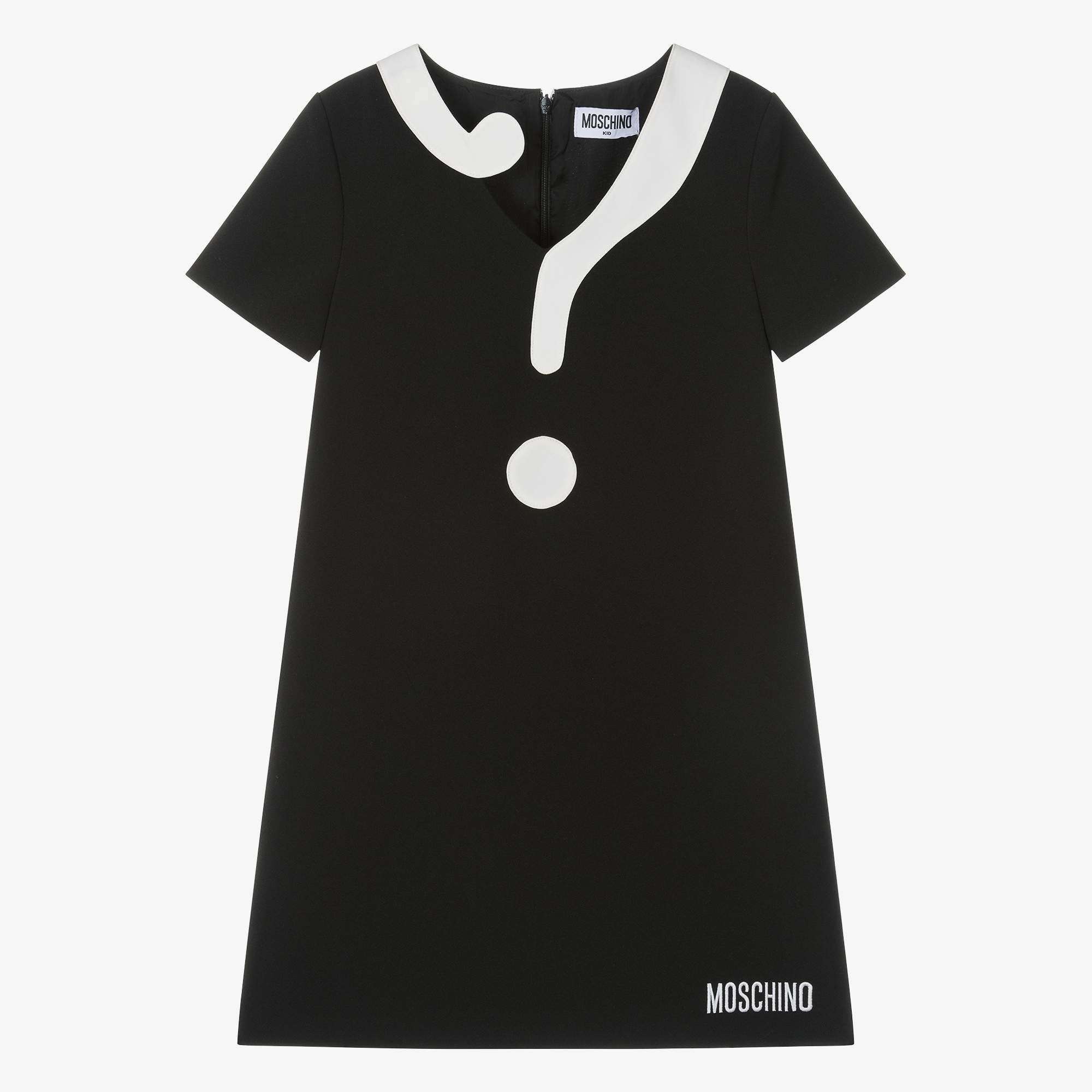 Moschino Kid-Teen - Teen Girls Black Question Mark Dress