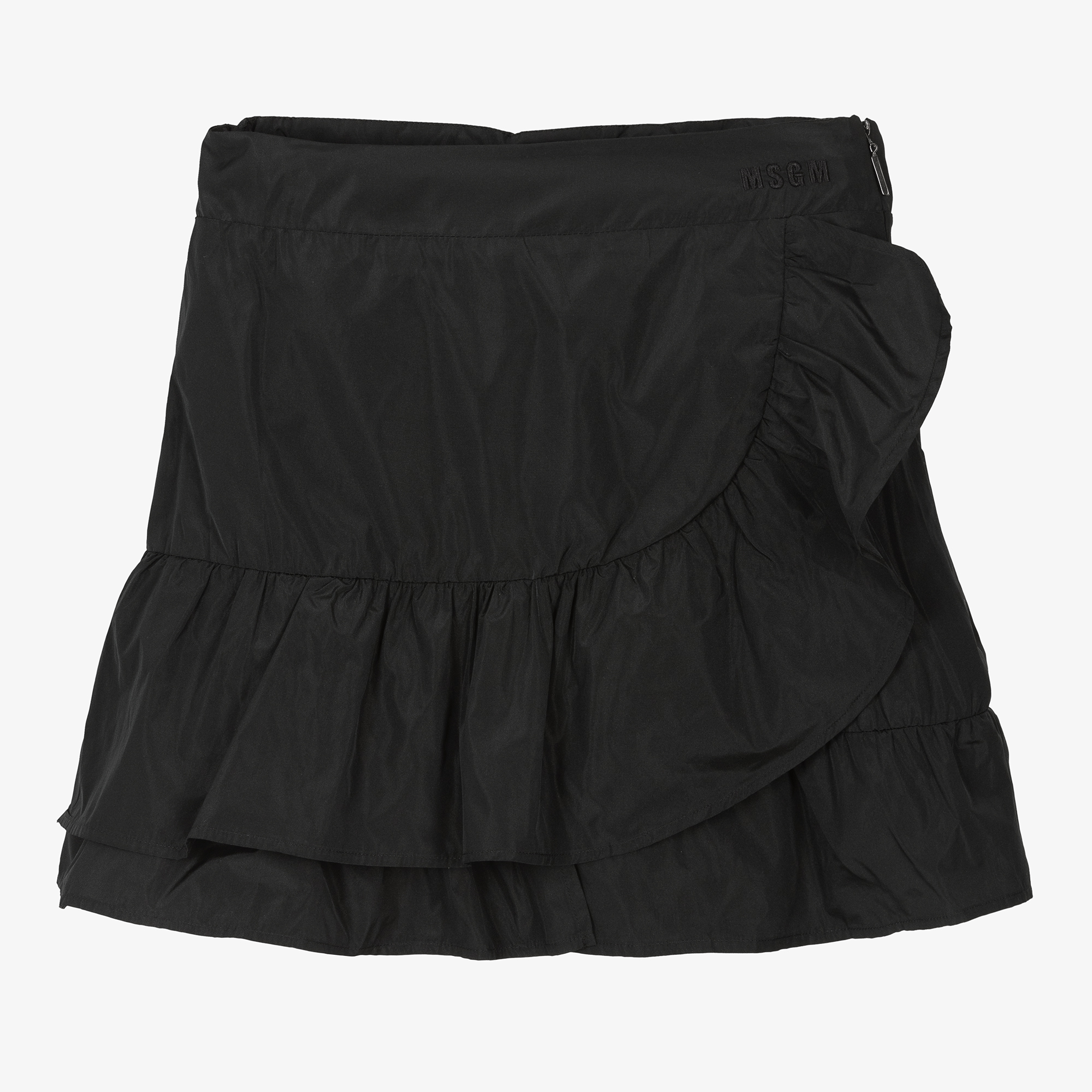 スカート MSGM Woman Skirt Black 3841MDD28X257153 99 msgm-teen-girls-black-ruffle-