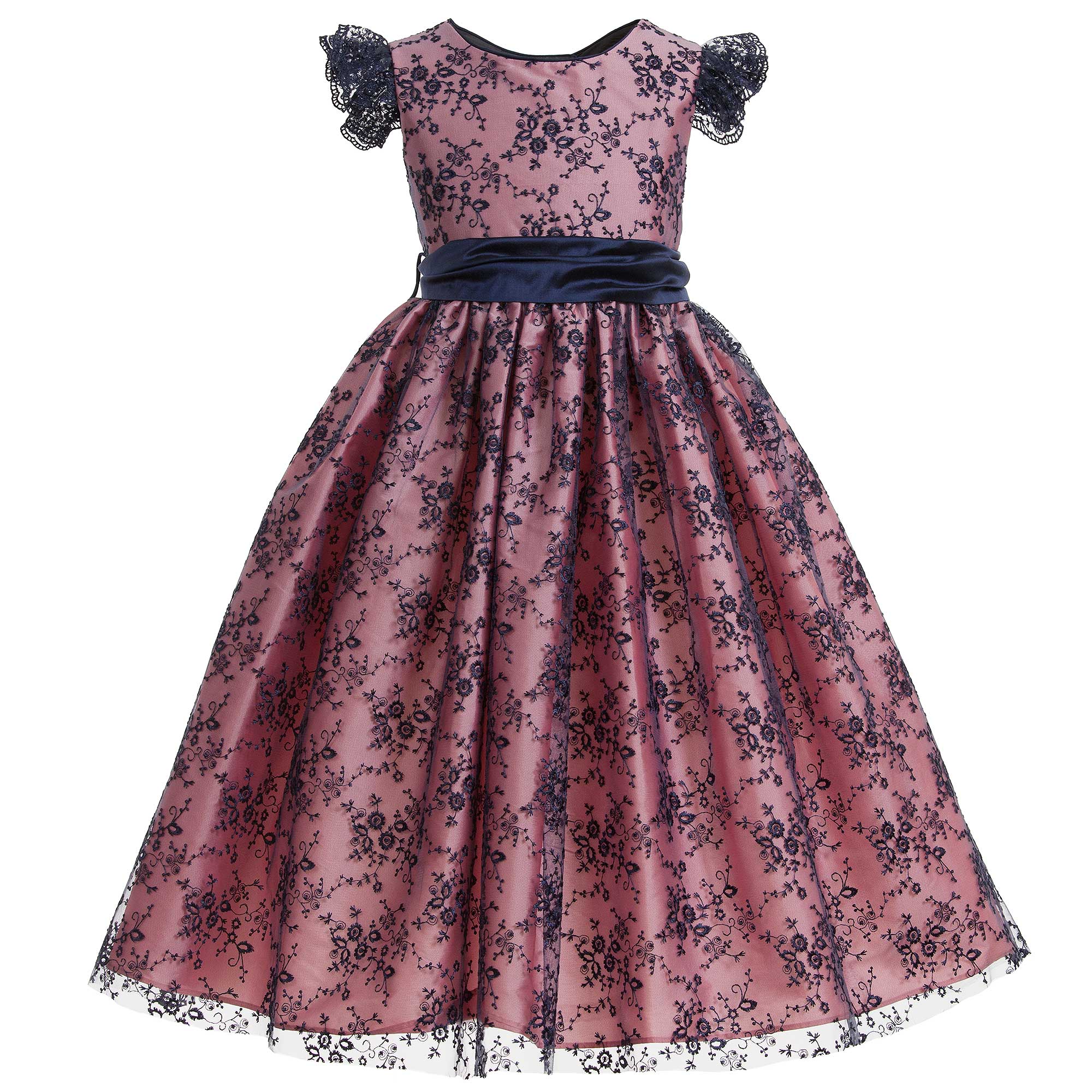 Nicki Macfarlane - Pink & Blue Lace Dress | Childrensalon Outlet Nicki Macfarlane - Pink & Blue Lace Dress | Childrensalon Outlet