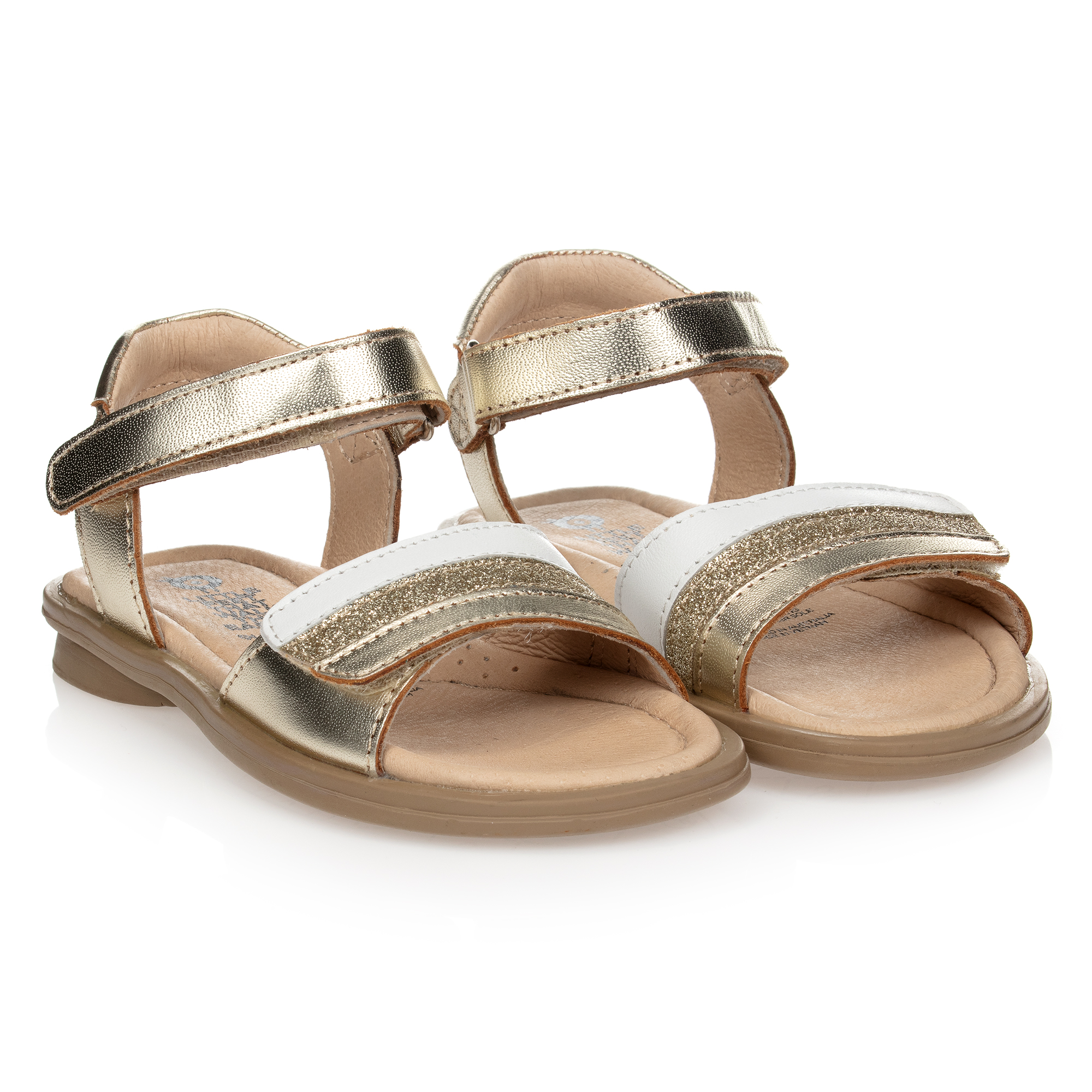 Old Soles Girls Brown Leather Sandals Childrensalon Outlet