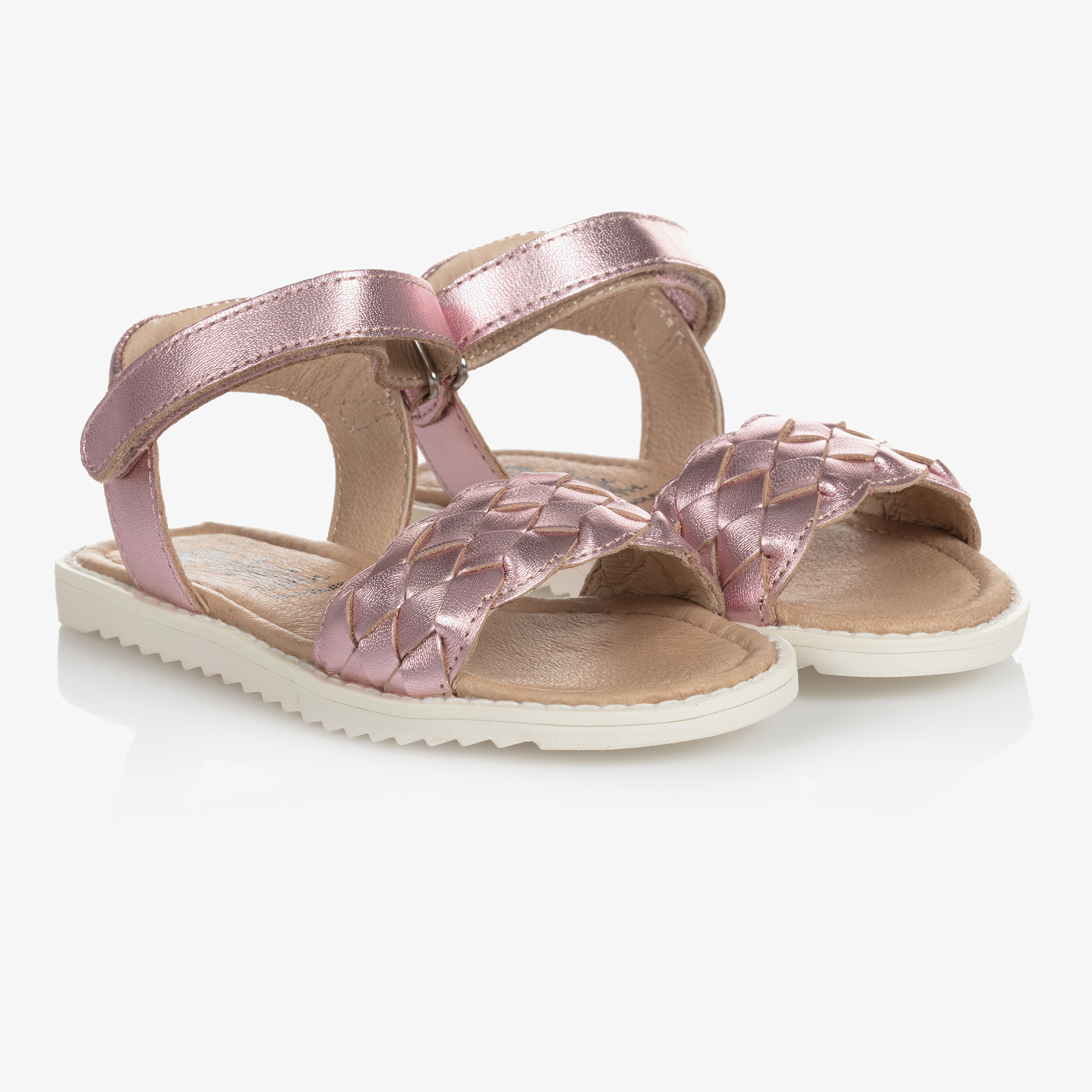 Old Soles Girls Brown Leather Sandals Childrensalon Outlet