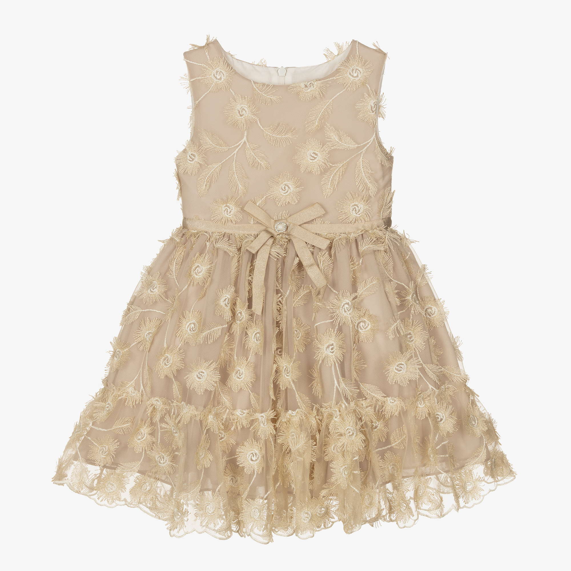 slim fit dress slacks Kids Gold Dress | Golden Girl Dress