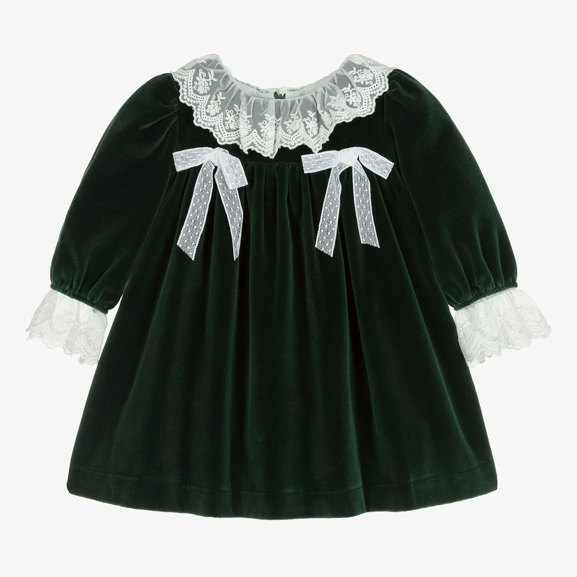 Patachou - Girls Green Velvet Dress | Childrensalon Outlet Patachou - Girls Green Velvet Dress | Childrensalon Outlet