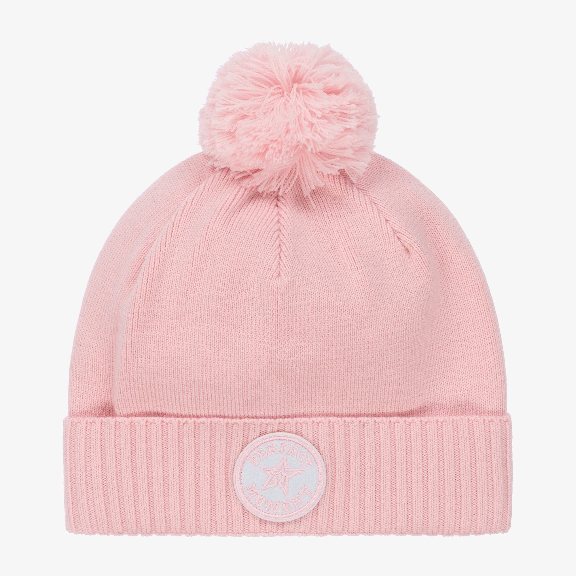 Perfect Moment Pink and White Knit Hat Boom037_5173f06f-4bbb-4f0e-  main image 4