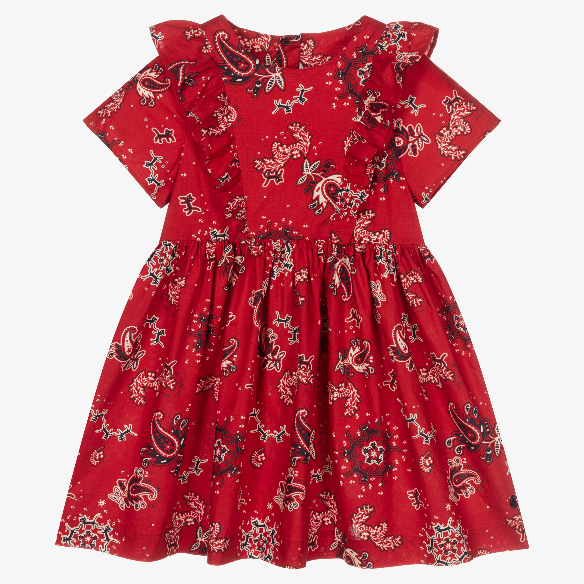 Robe rouge top petit bateau