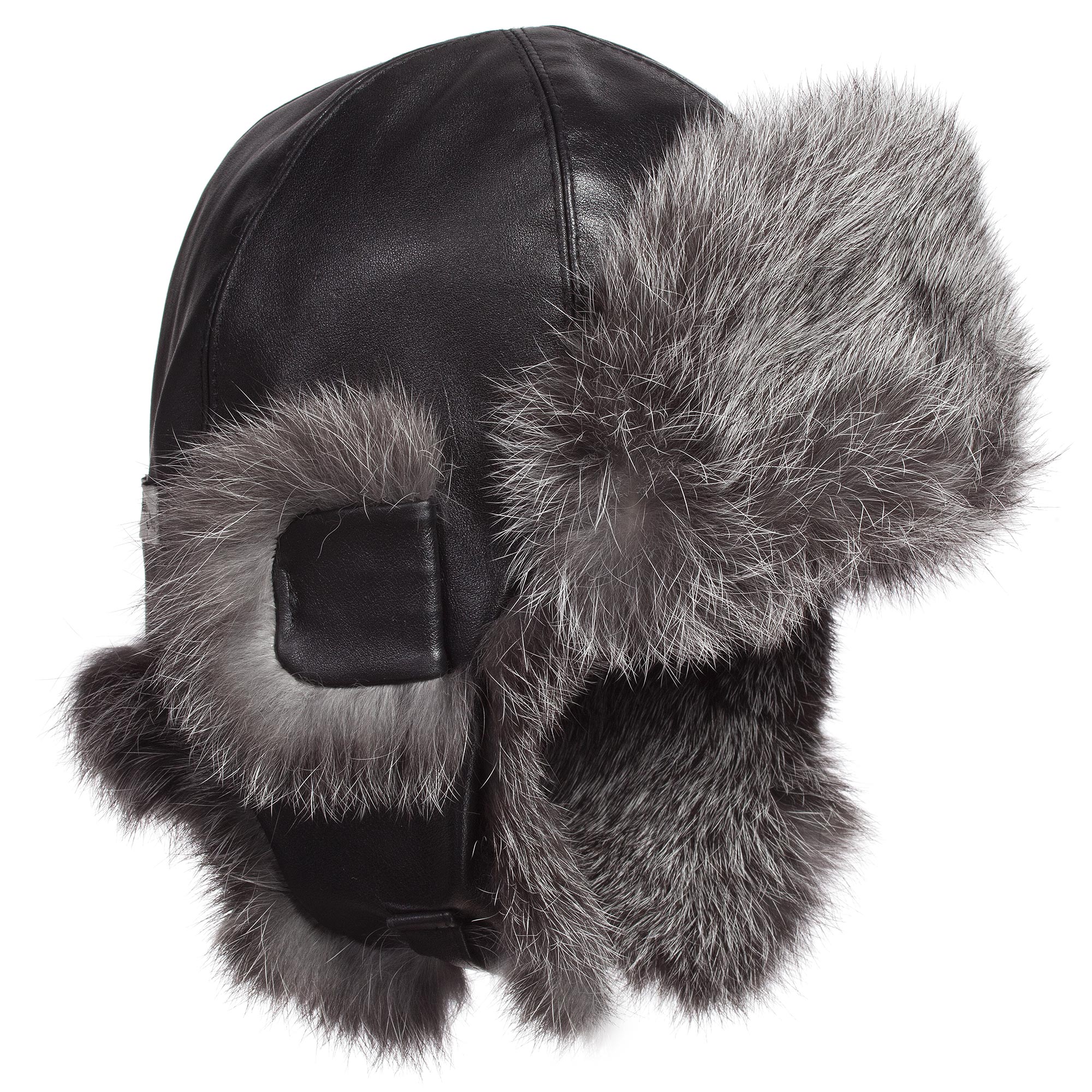 Petit Nord - Black Leather \u0026 Fur Hat 