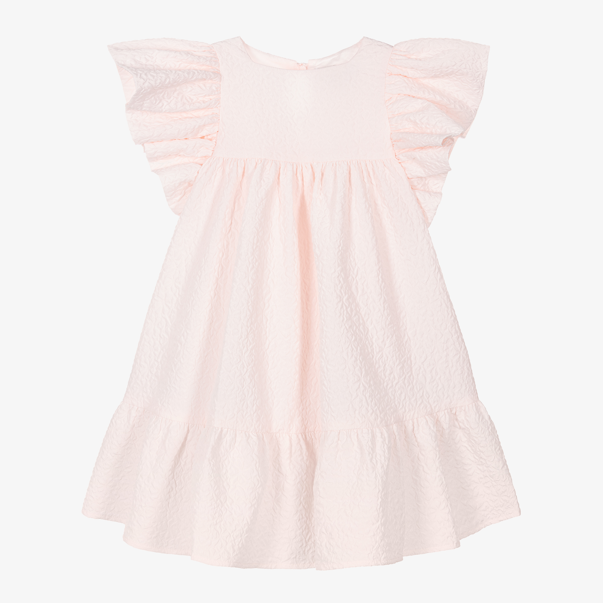 ワンピース JILTU petit frill sleeve dress(pink) petite-amalie-girls-pink-