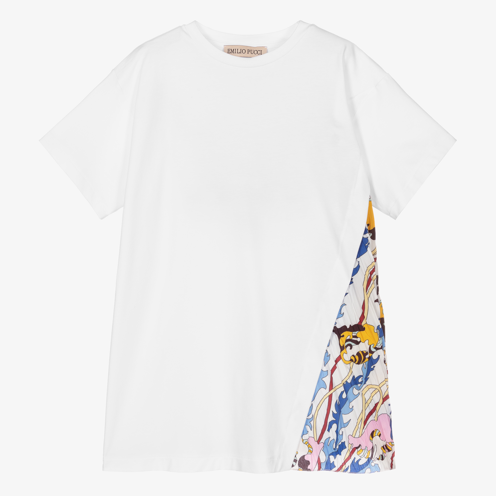 PUCCI - Girls White T-Shirt Dress | Childrensalon Outlet