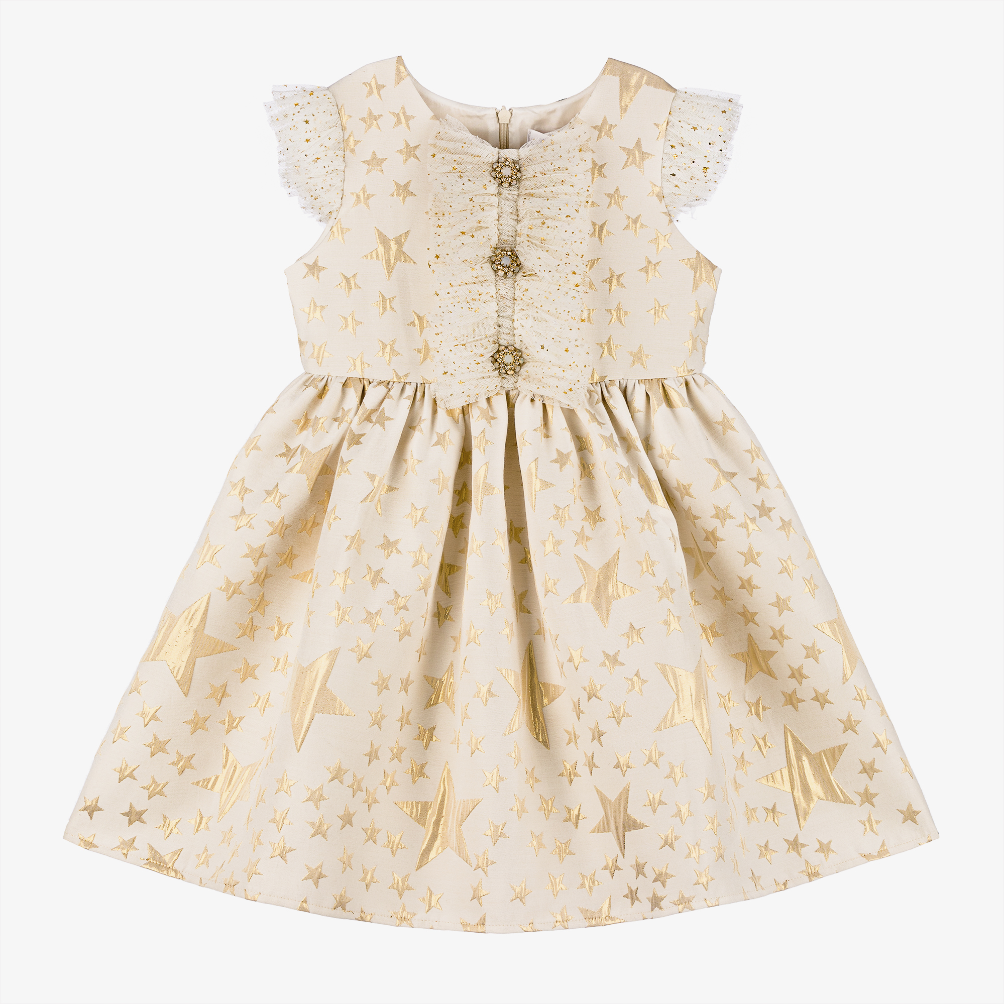 slim fit dress slacks NWT Stella McCartney Gold Star Tulle Dress – Sweet Pea & Teddy main image 0
