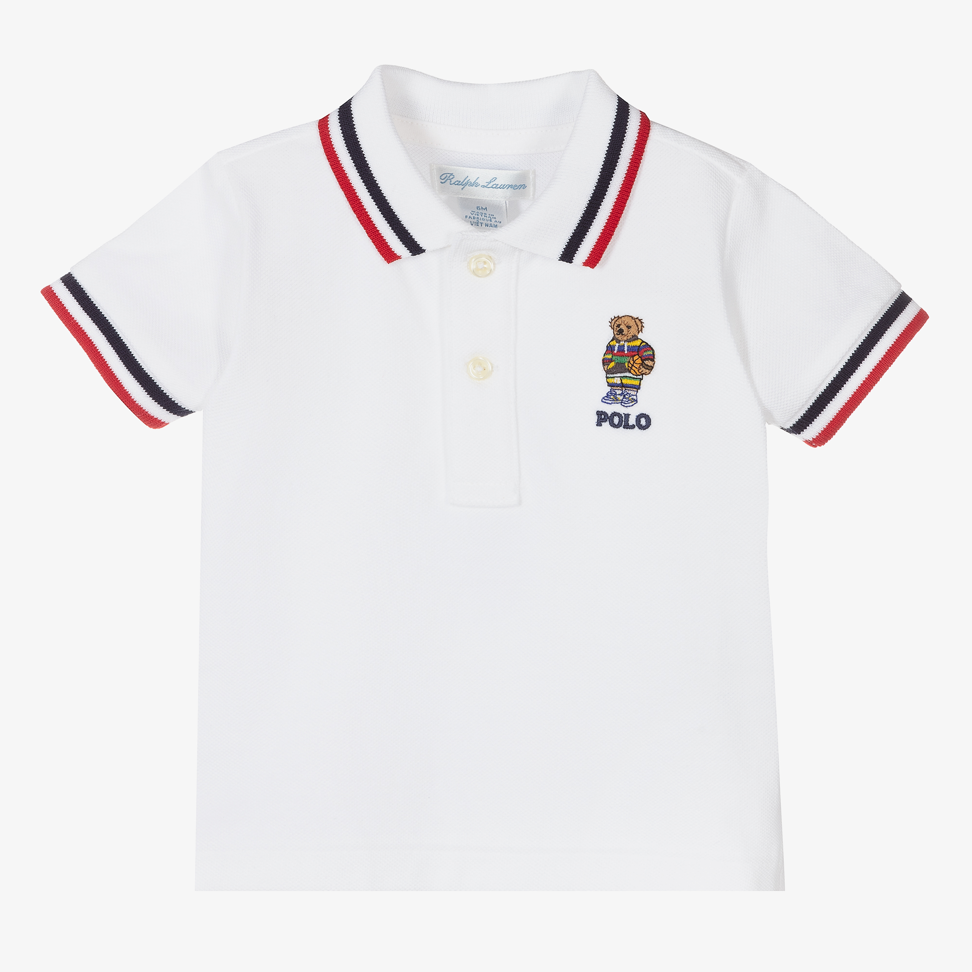 Ralph Lauren - Baby Boys White Polo Shirt | Childrensalon Outlet