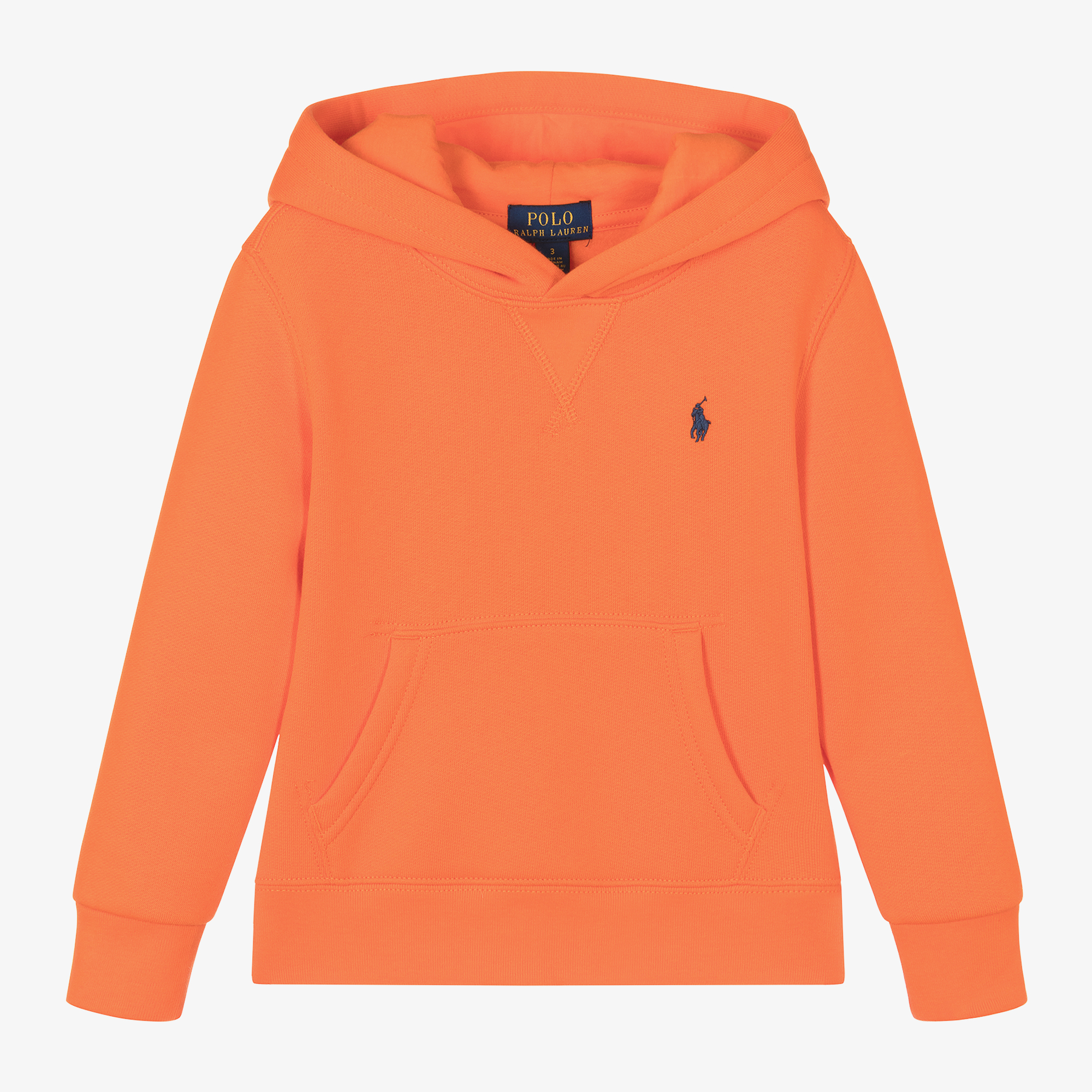 Ralph Lauren Boys Bright Orange Hoodie Childrensalon Outlet