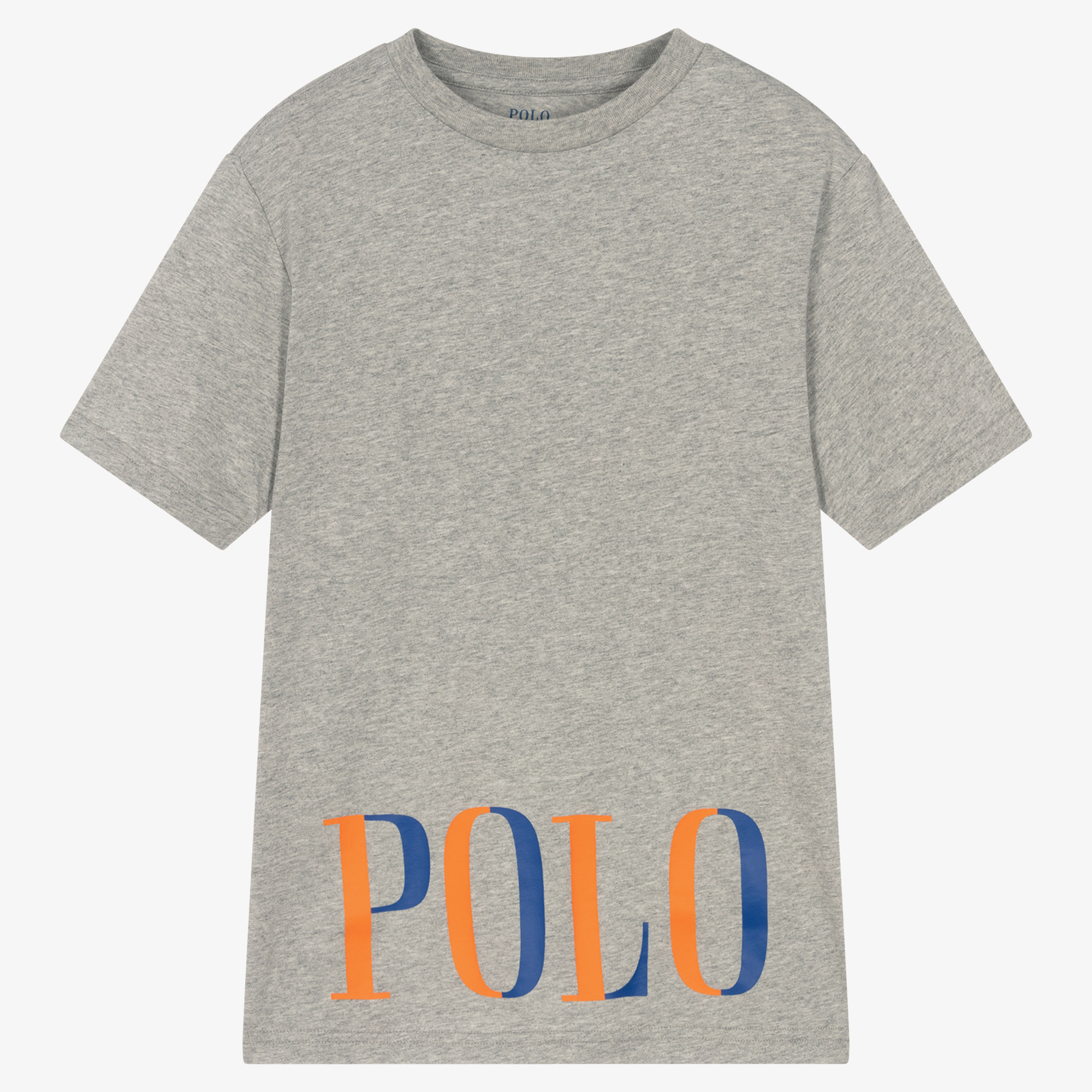 ︎9730T︎ POLO by Ralph Lauren ジャケット Polo Ralph Lauren - Teen Boys Grey Cotton Logo T-Shirt