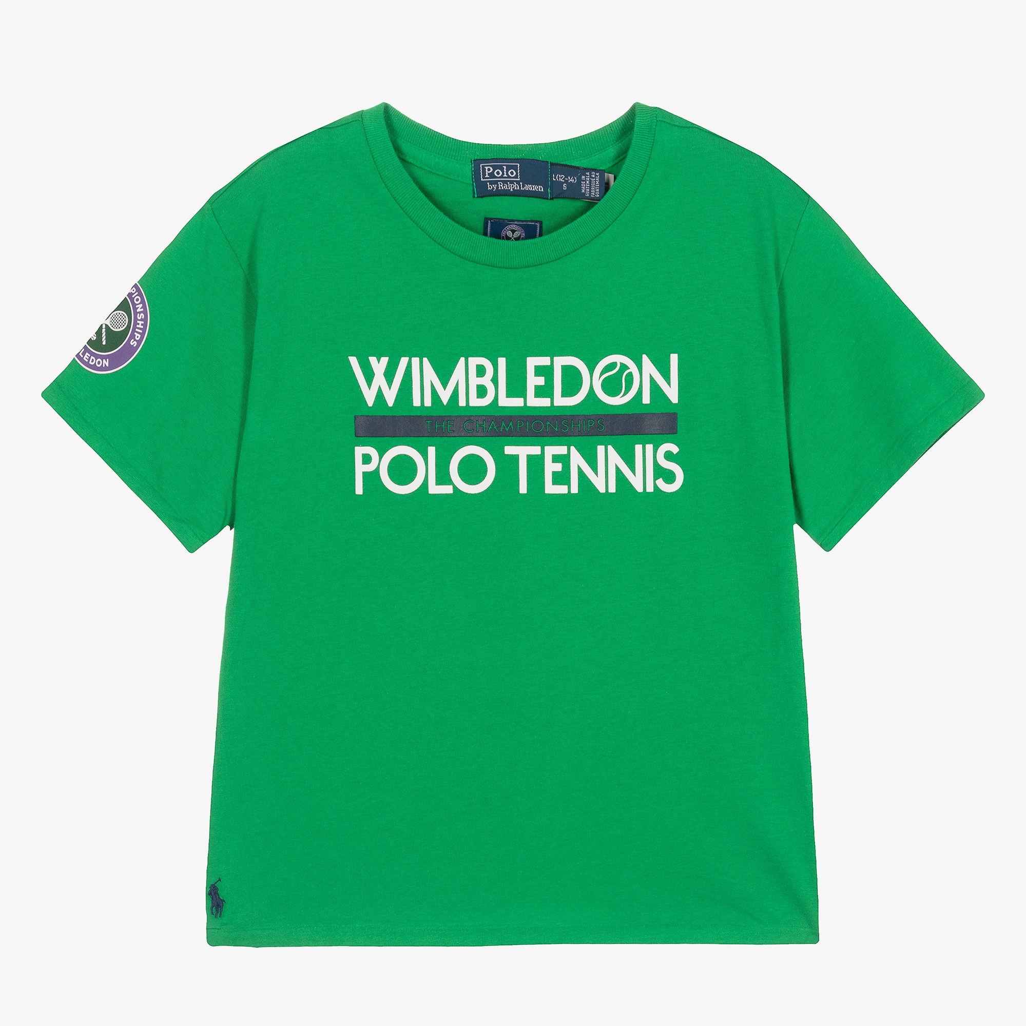Polo Ralph Lauren - Teen Girls Green Cotton Wimbledon T-Shirt