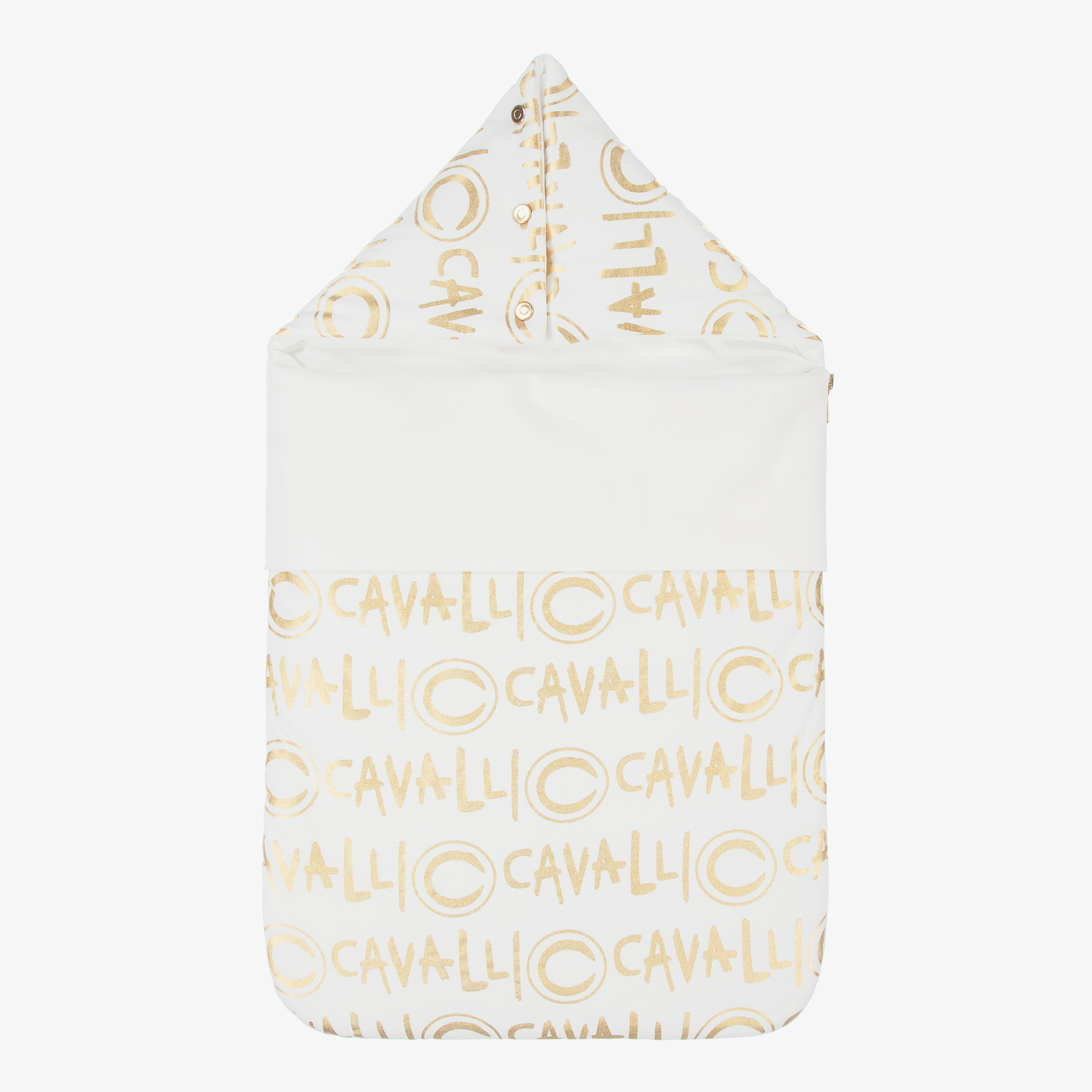 Roberto Cavalli Ivory Gold Logo Nest (72cm)