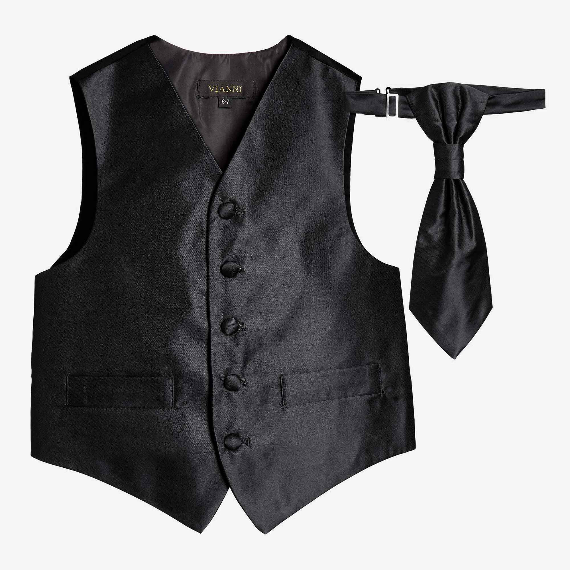 Boys sales black waistcoat