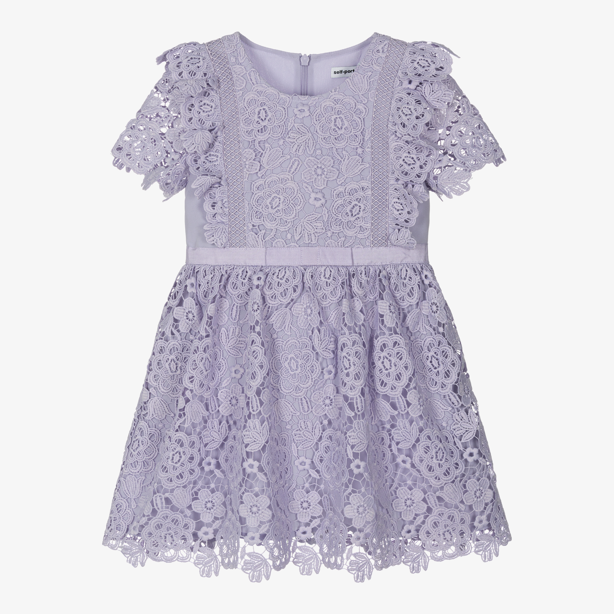 self portrait purple lace dress self-portrait Lilac Lace Mini Dress Purple