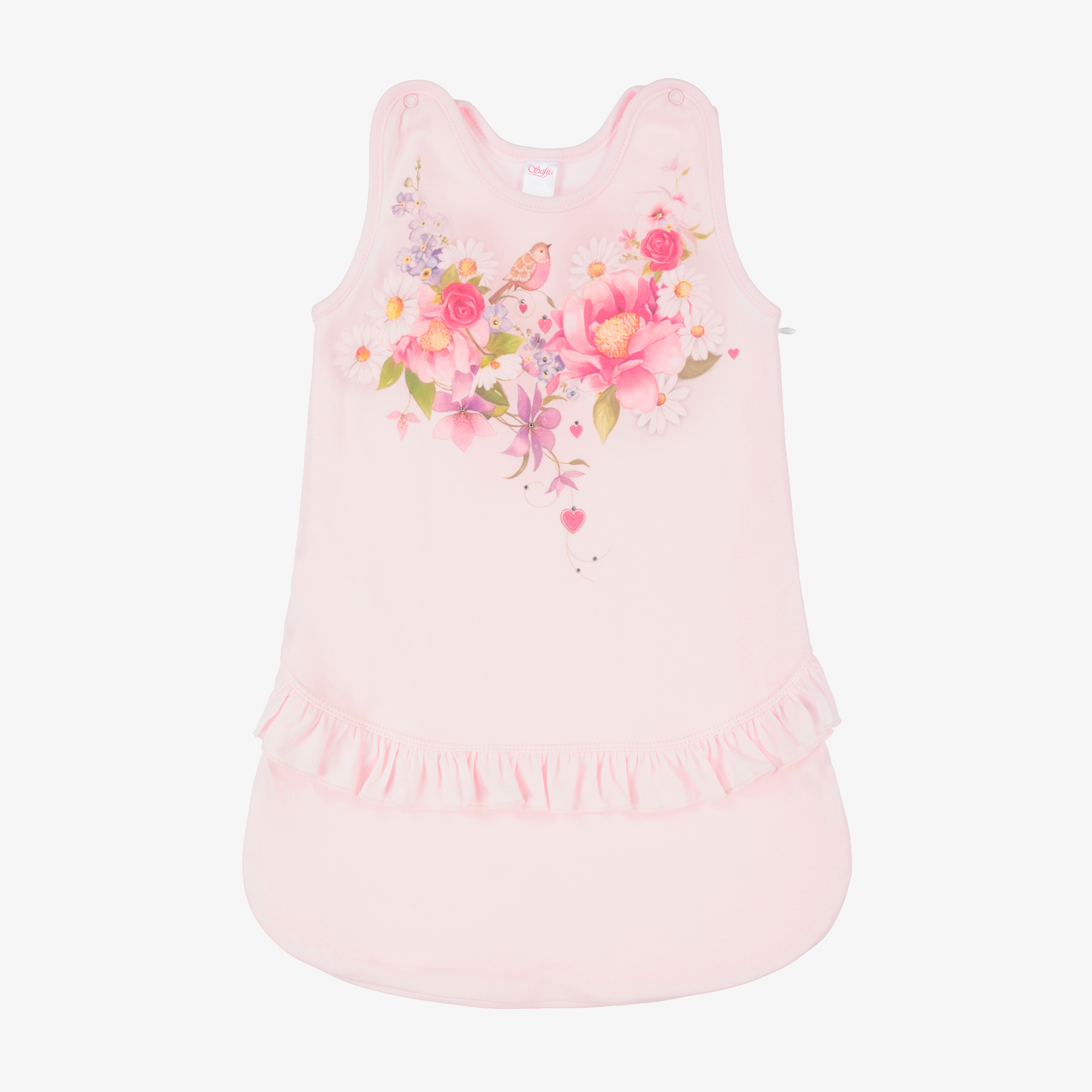 Sofija Baby Girls Pink Floral Sleeping Bag