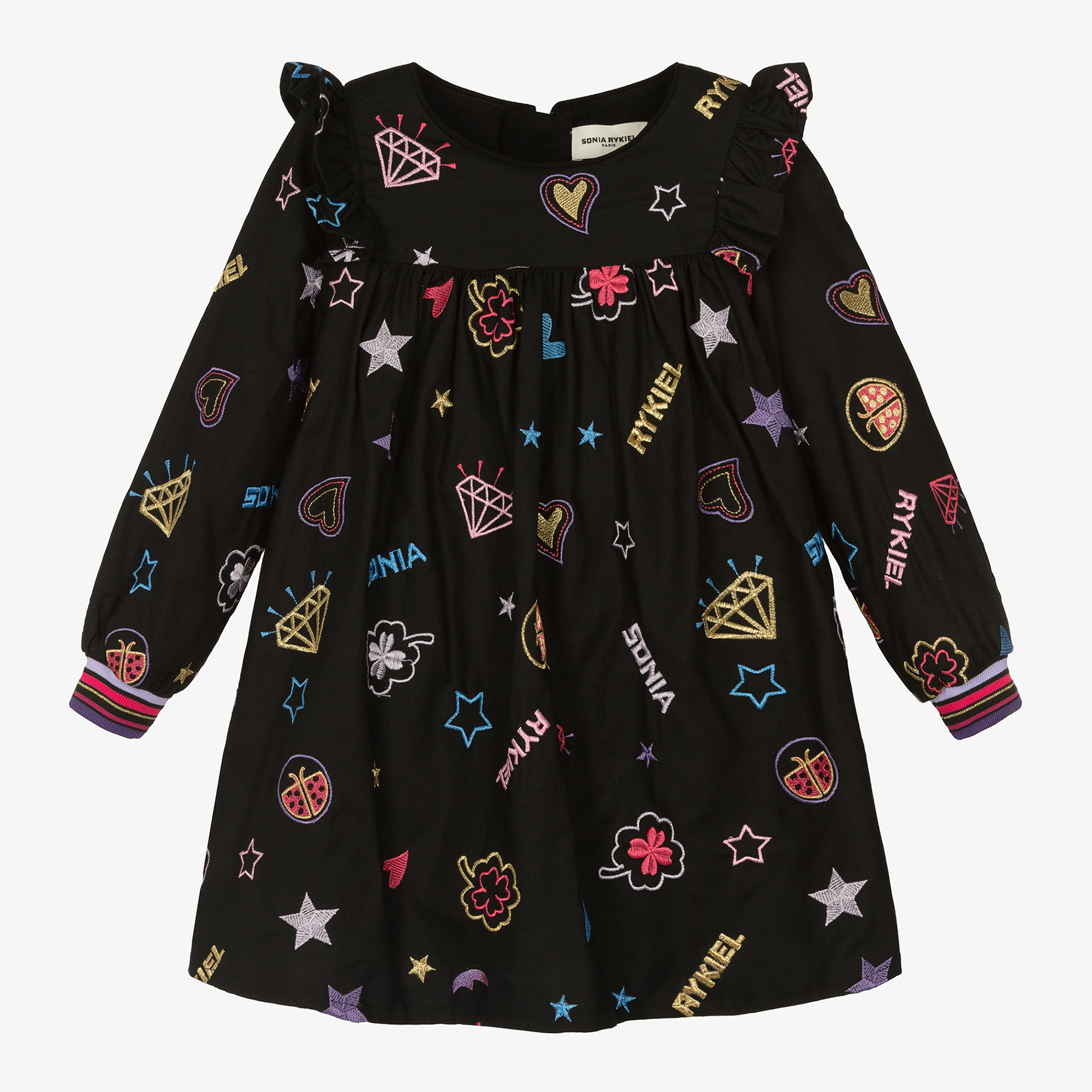 Sonia Rykiel Paris - Girls Black Stars & Charms Dress