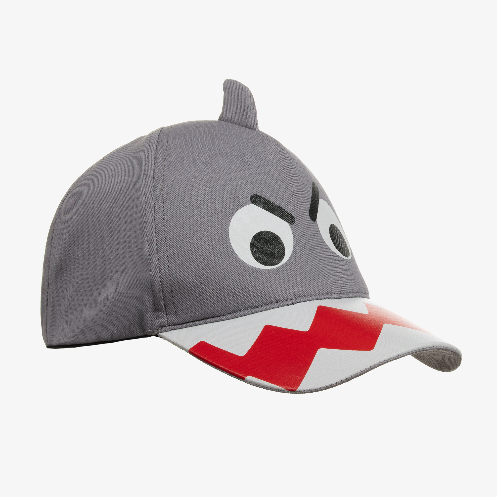 Stella McCartney Kids - Boys Grey Cotton Shark Cap