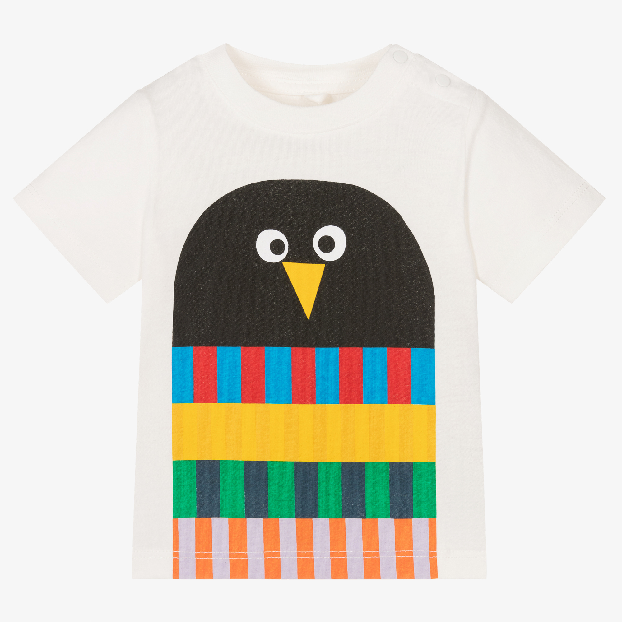 Tシャツ・カットソー STELLA MCCARTNEY Men T Shirts 601854 WHITE Stella McCartney Kids - Boys Ivory Organic Cotton Penguin T