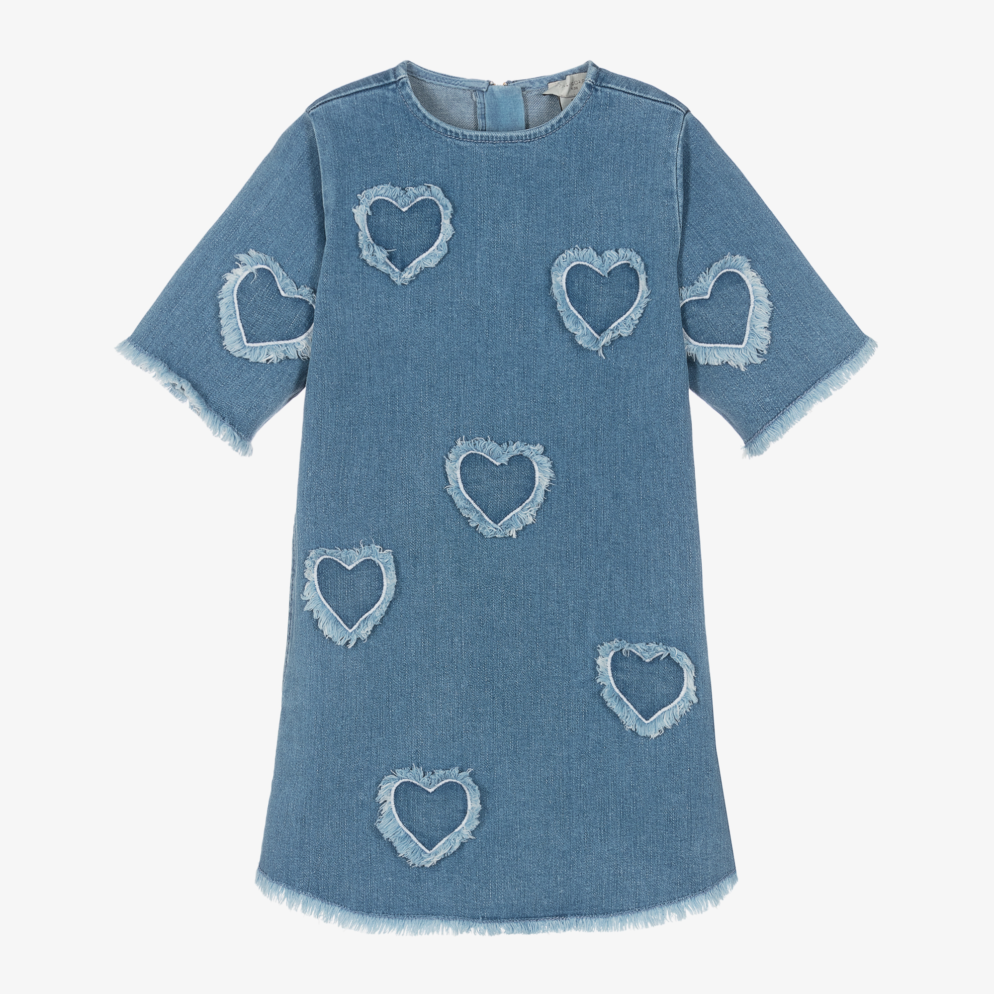 ワンピース STELLA MCCARTNEY Knitted dress Blue Blue Bouclé Denim Minidress by Stella McCartney on Sale