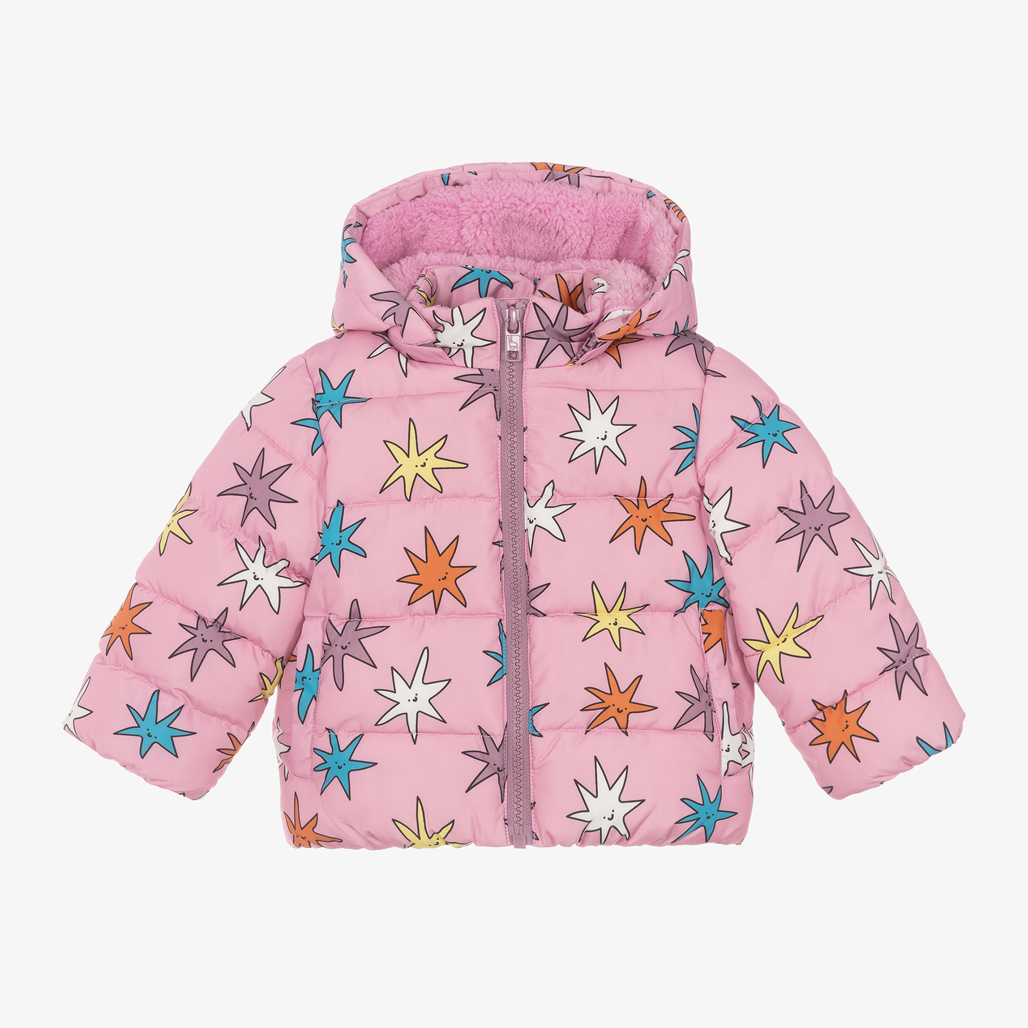 Stella McCartney Kids - Girls Pink Star Patterned Jacket