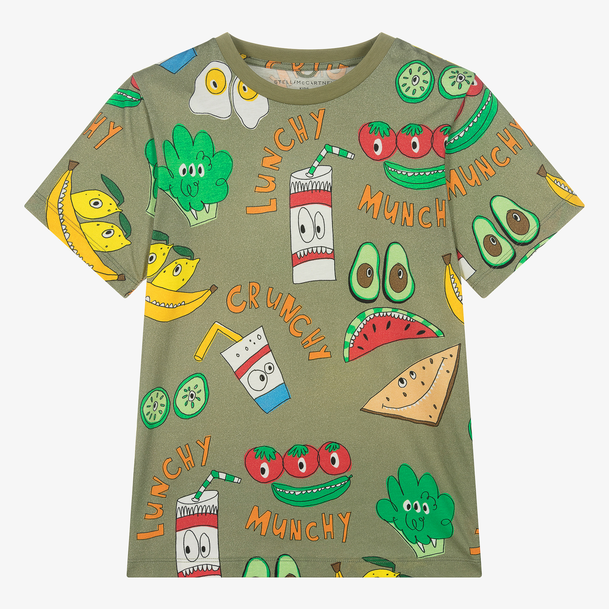 Stella McCartney Kids - Teen Boys Green Organic Cotton Fruit T