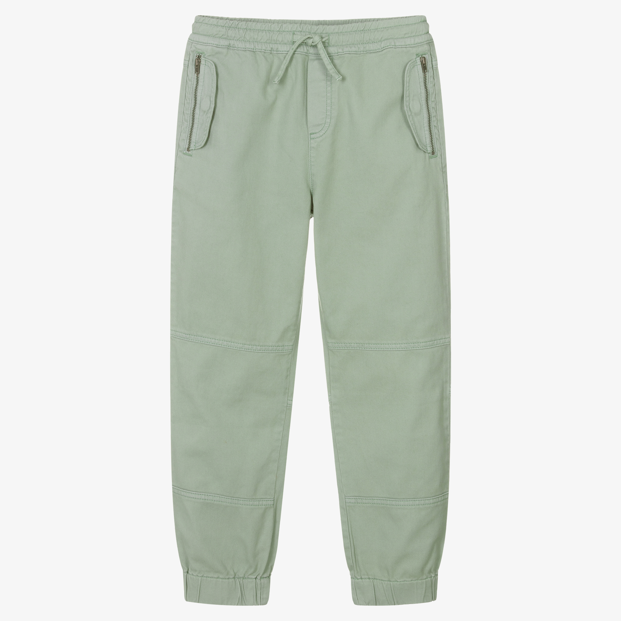 【関税&送料込】Stella McCartney Trousers Green High-rise wide-leg pants in green - Stella Mc Cartney