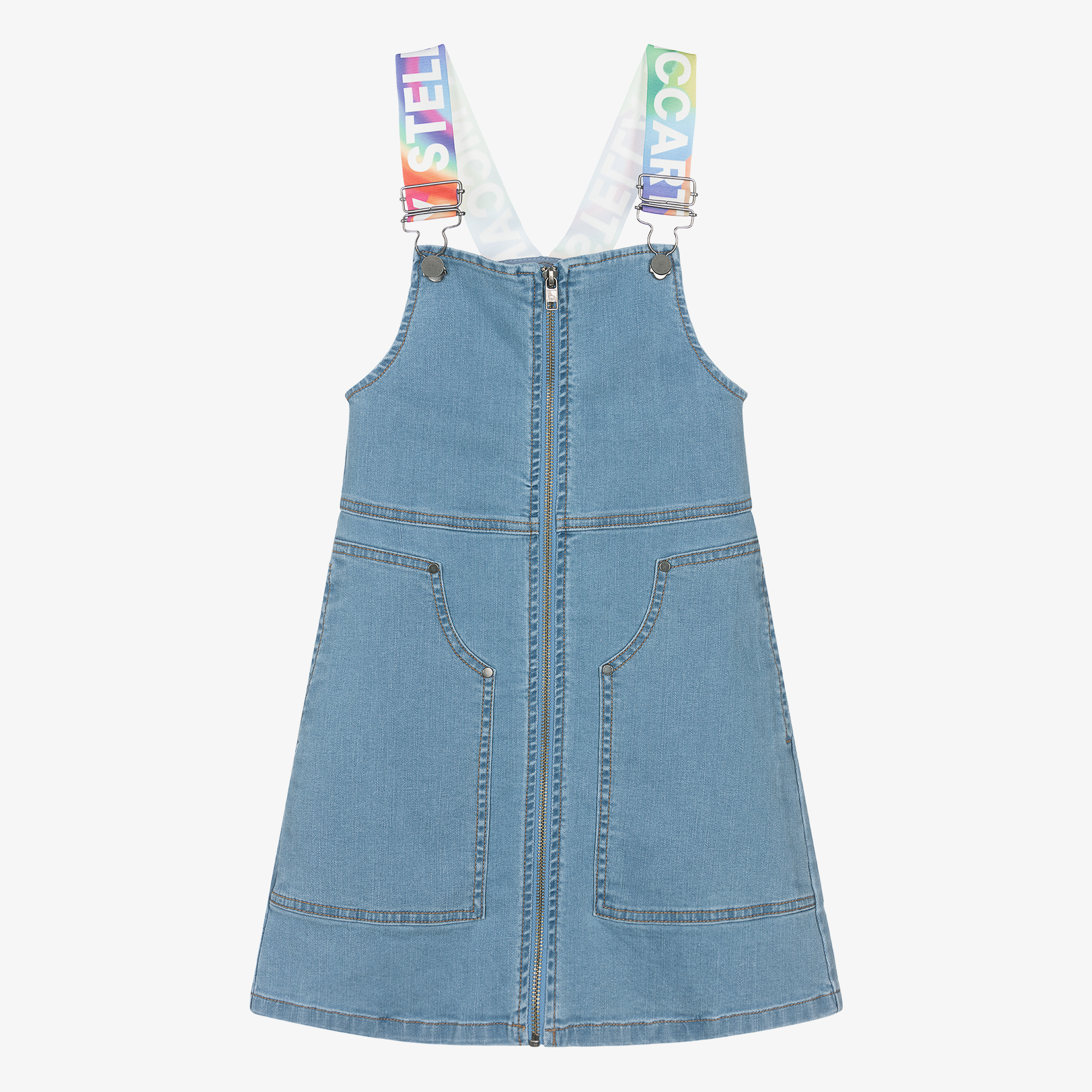 ワンピース STELLA MCCARTNEY Knitted dress Blue Blue Bouclé Denim Minidress by Stella McCartney on Sale