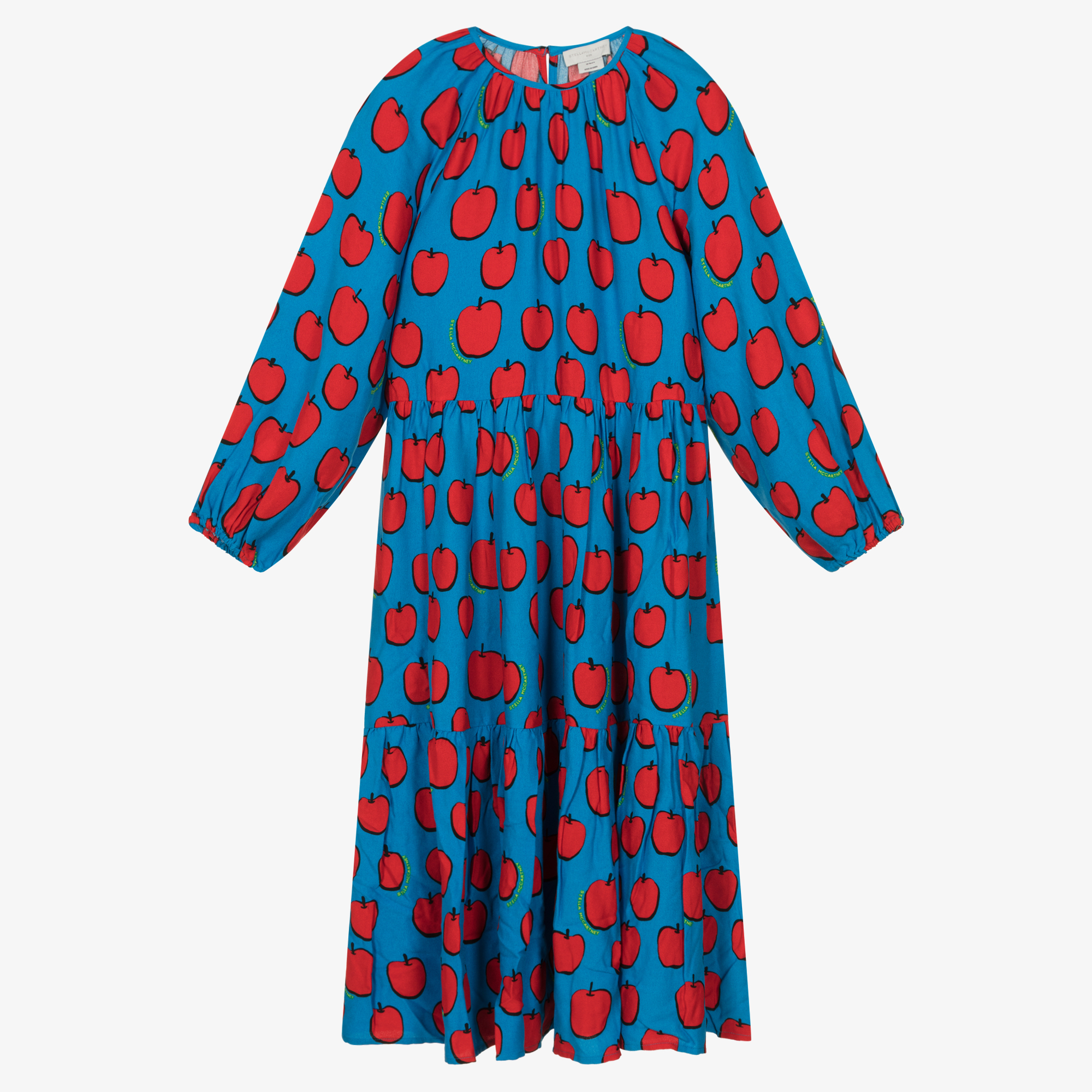 【送料&関税込】Stella McCartney Viscose Dress Stella McCartney Kids - Teen Girls Blue Viscose Dress
